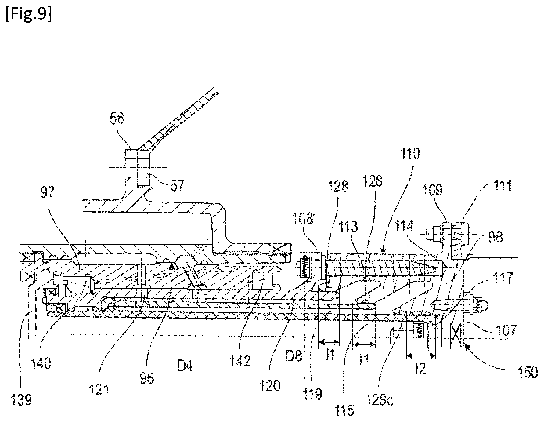 Patent US12448902 Figure 12 – Fluid transfer device with hydraulic and mechanical connection means