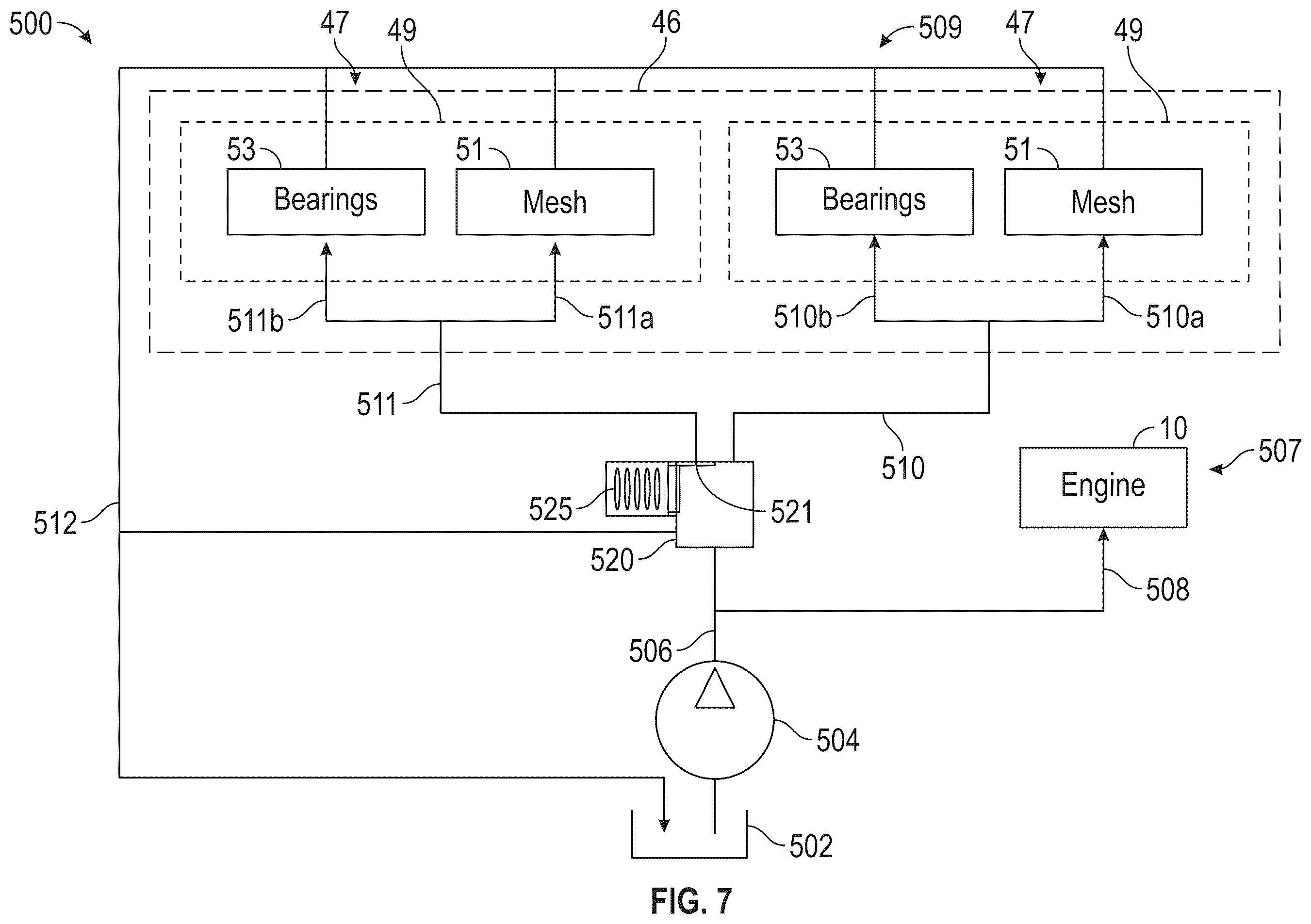 Patent US12448903 Figure 8 – Turbine engine having a lubrication system with a gearbox lubrication system parameter