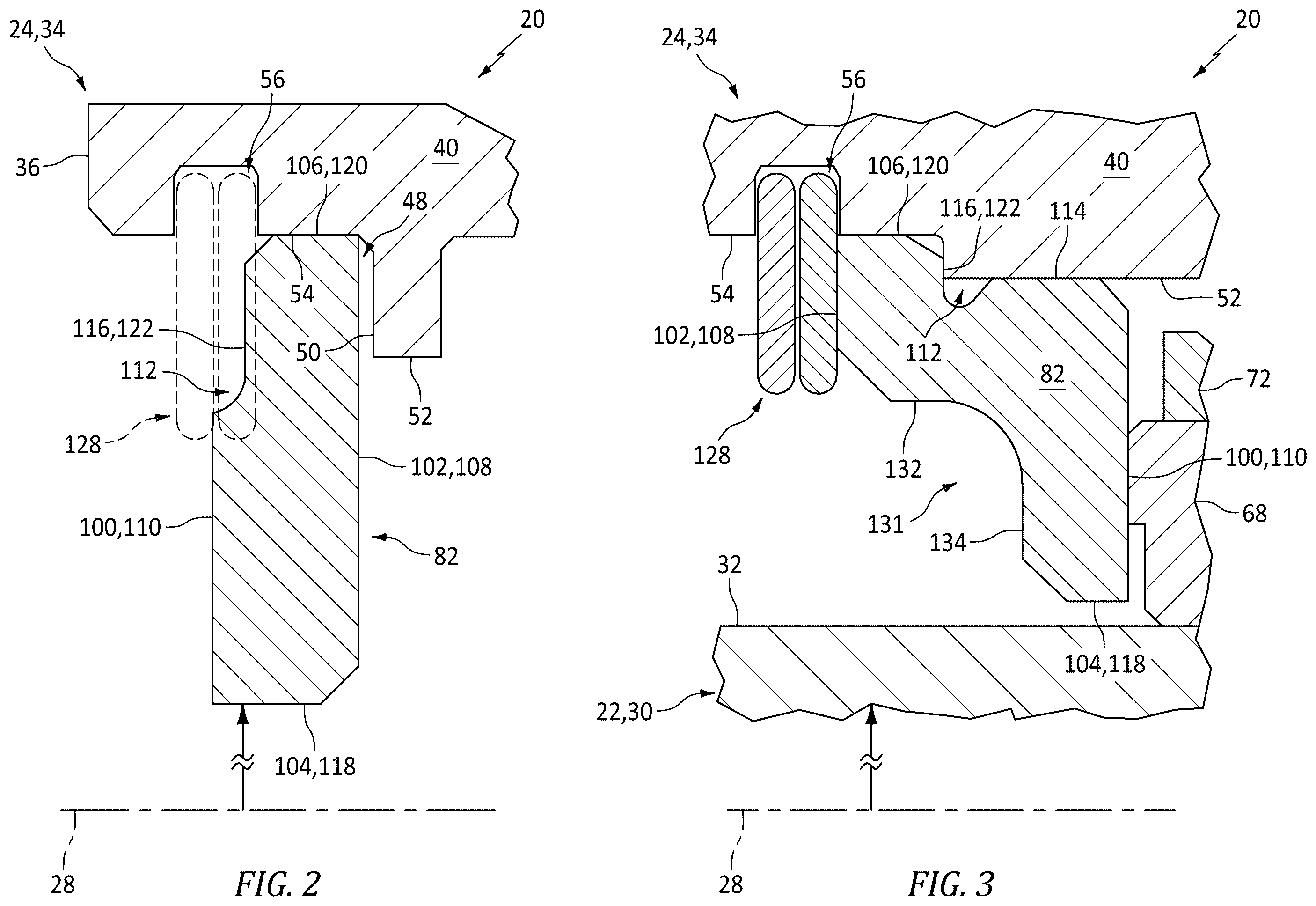 Patent US12448904 Figure 2 – Seal assembly mating plate for aircraft powerplant