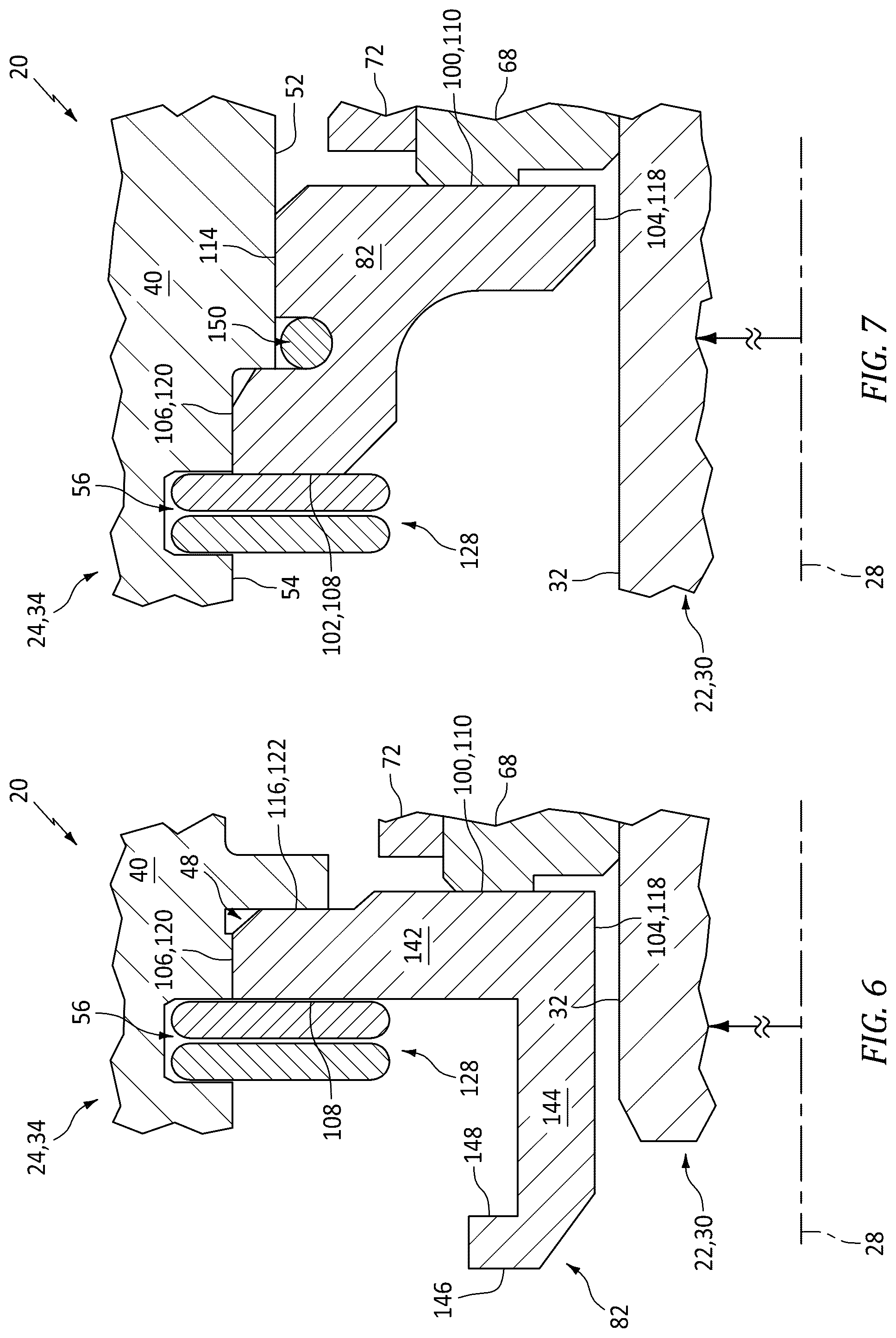 Patent US12448904 Figure 4 – Seal assembly mating plate for aircraft powerplant