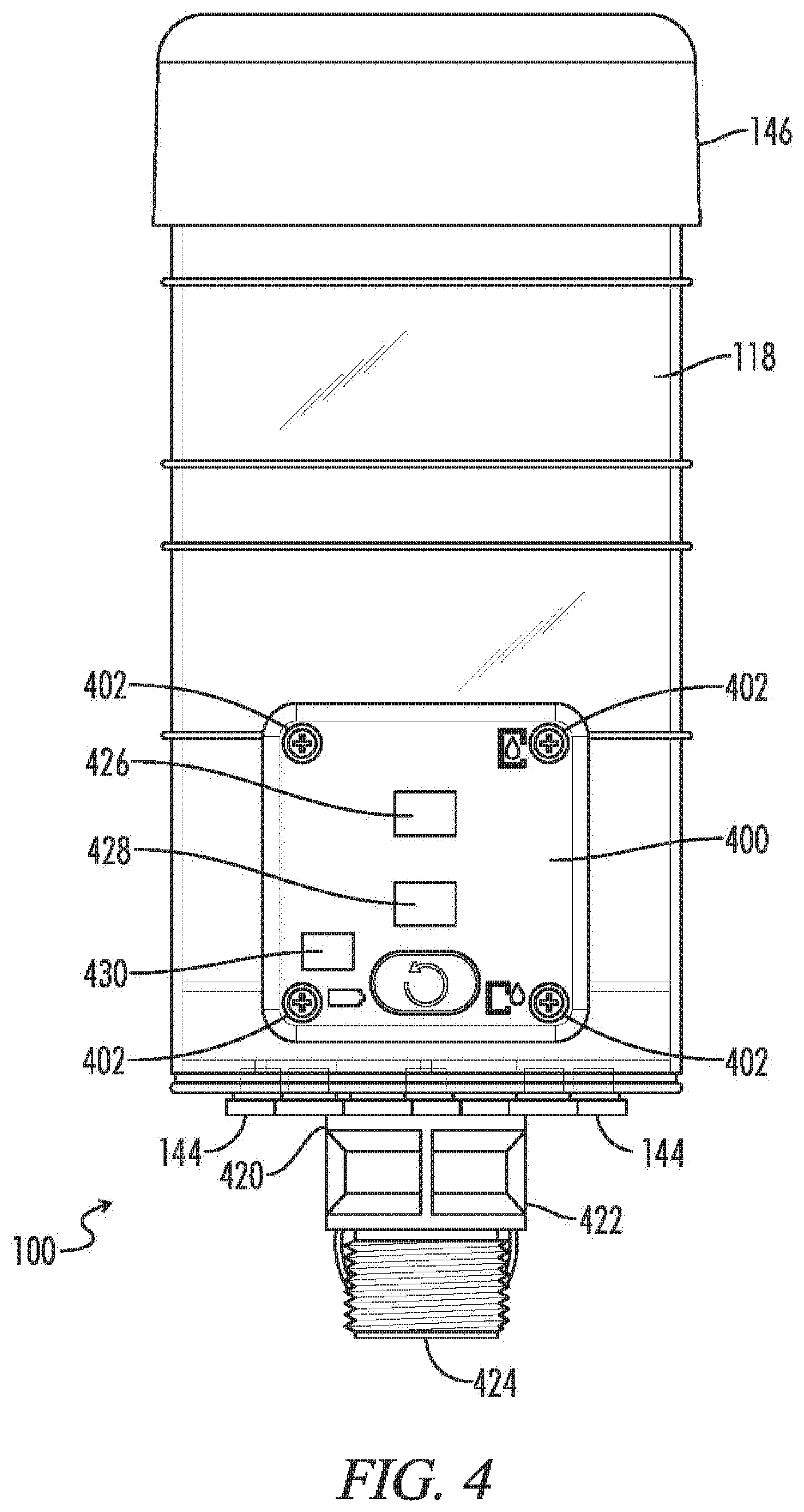 Patent US12448906 Figure 4 – System and apparatus for a diagnostic breather dryer having a coupleable expansion pack