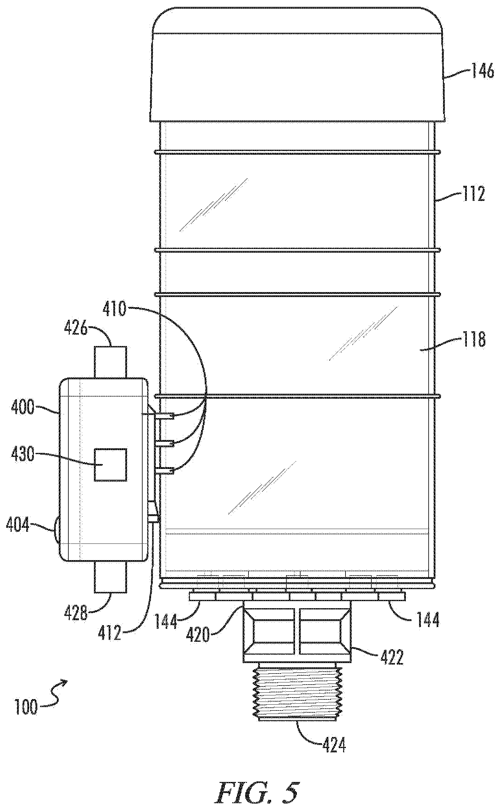 Patent US12448906 Figure 5 – System and apparatus for a diagnostic breather dryer having a coupleable expansion pack