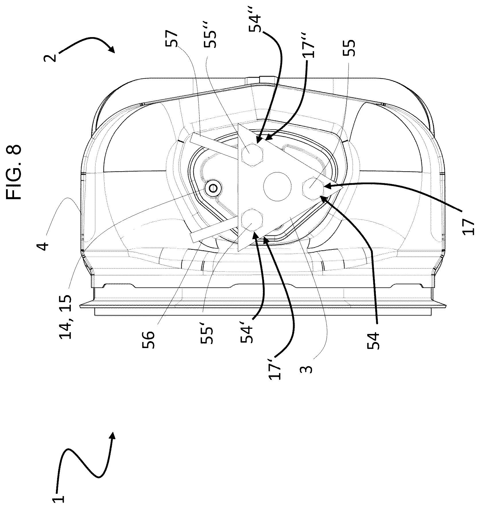Patent US12448910 Figure 8 – Mixer arrangement for mixing an injection medium injectable by an injector with the exhaust gas of an internal combustion engine