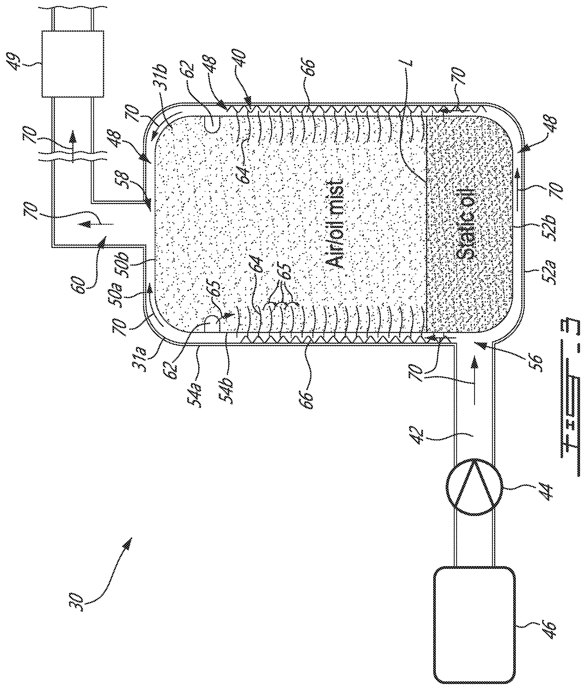 Patent US12448919 Figure 3 – Aircraft engine oil distribution system