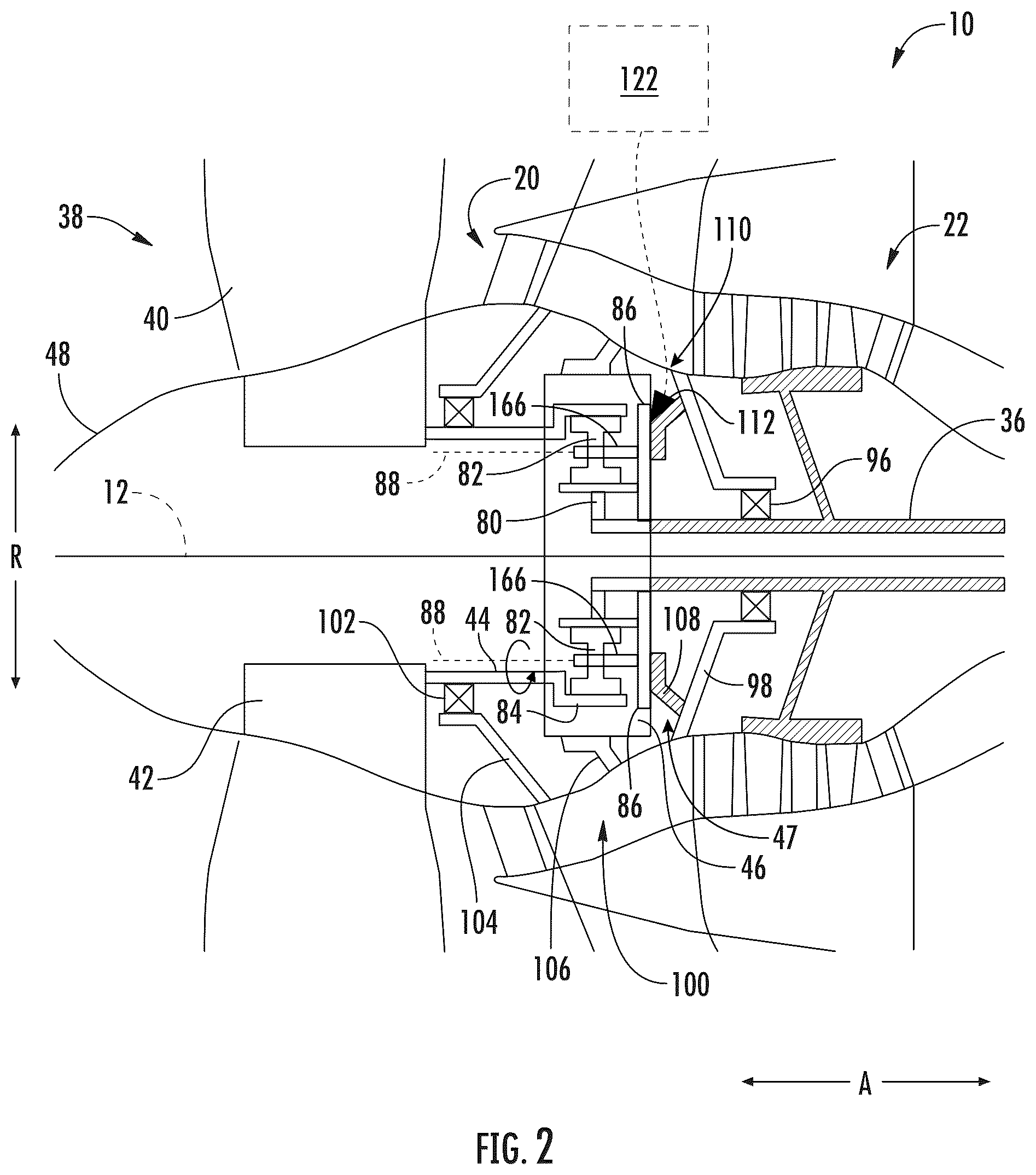 Patent US12448925 Figure 2 – System and method for detecting and reducing torque in a turbine engine