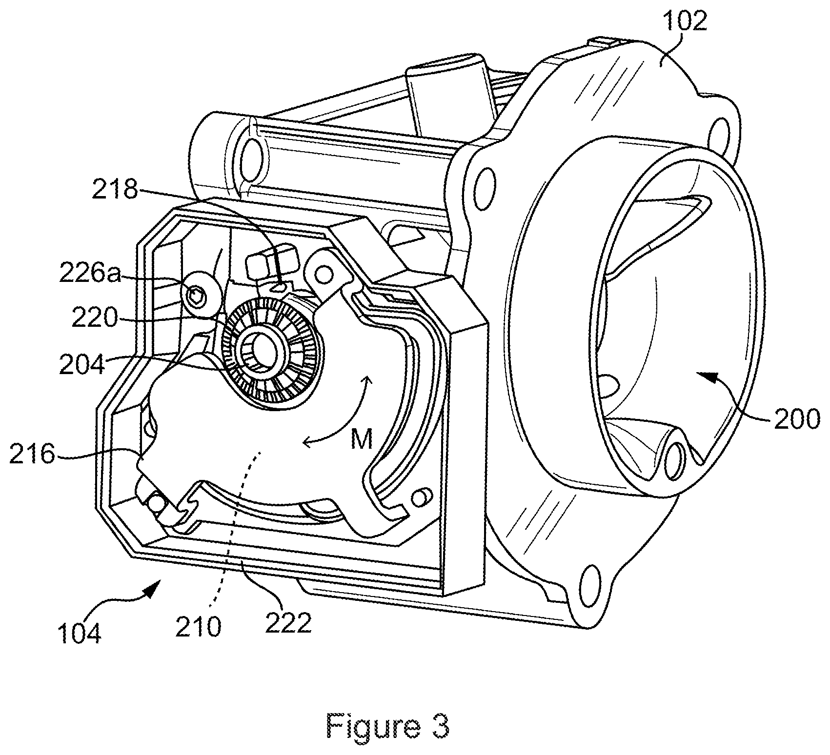 Patent US12448926 Figure 3 – Throttle drive actuator for an engine