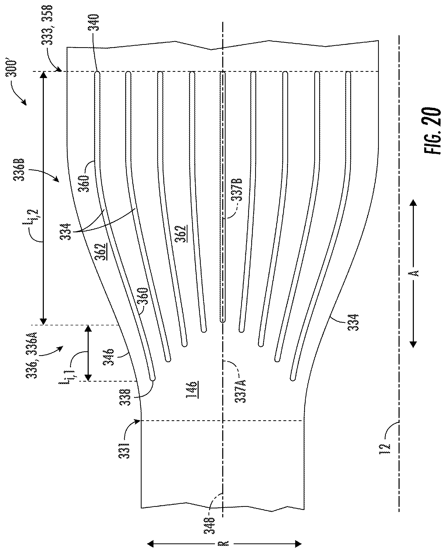Patent US12448936 Figure 12 – Gas turbine engine having a heat exchanger located in an annular duct