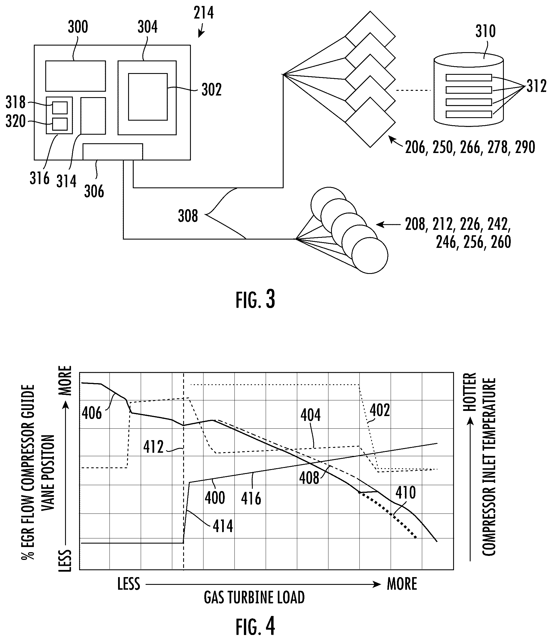 Patent US12448937 Figure 3 – System and method for operating exhaust gas recirculation in gas turbines