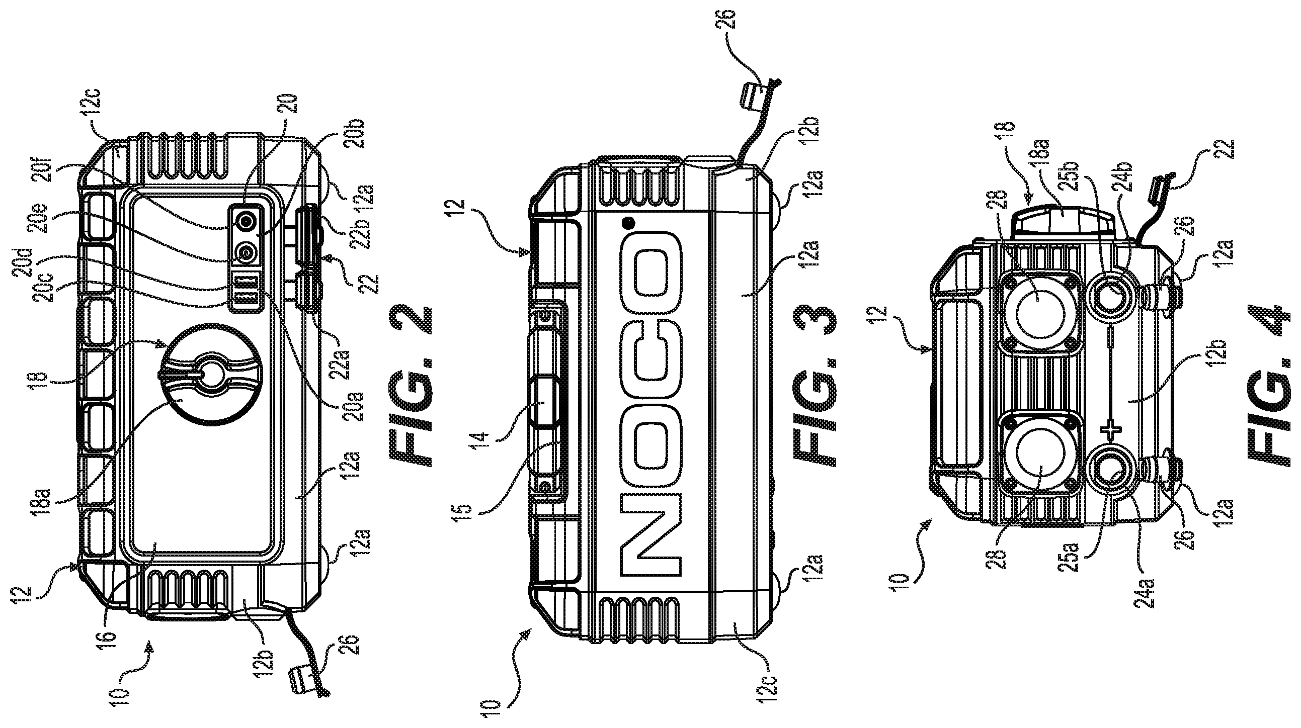 Patent US12448941 Figure 2 – Rechargeable battery jump starting device with depleted or discharged battery pre-conditioning system
