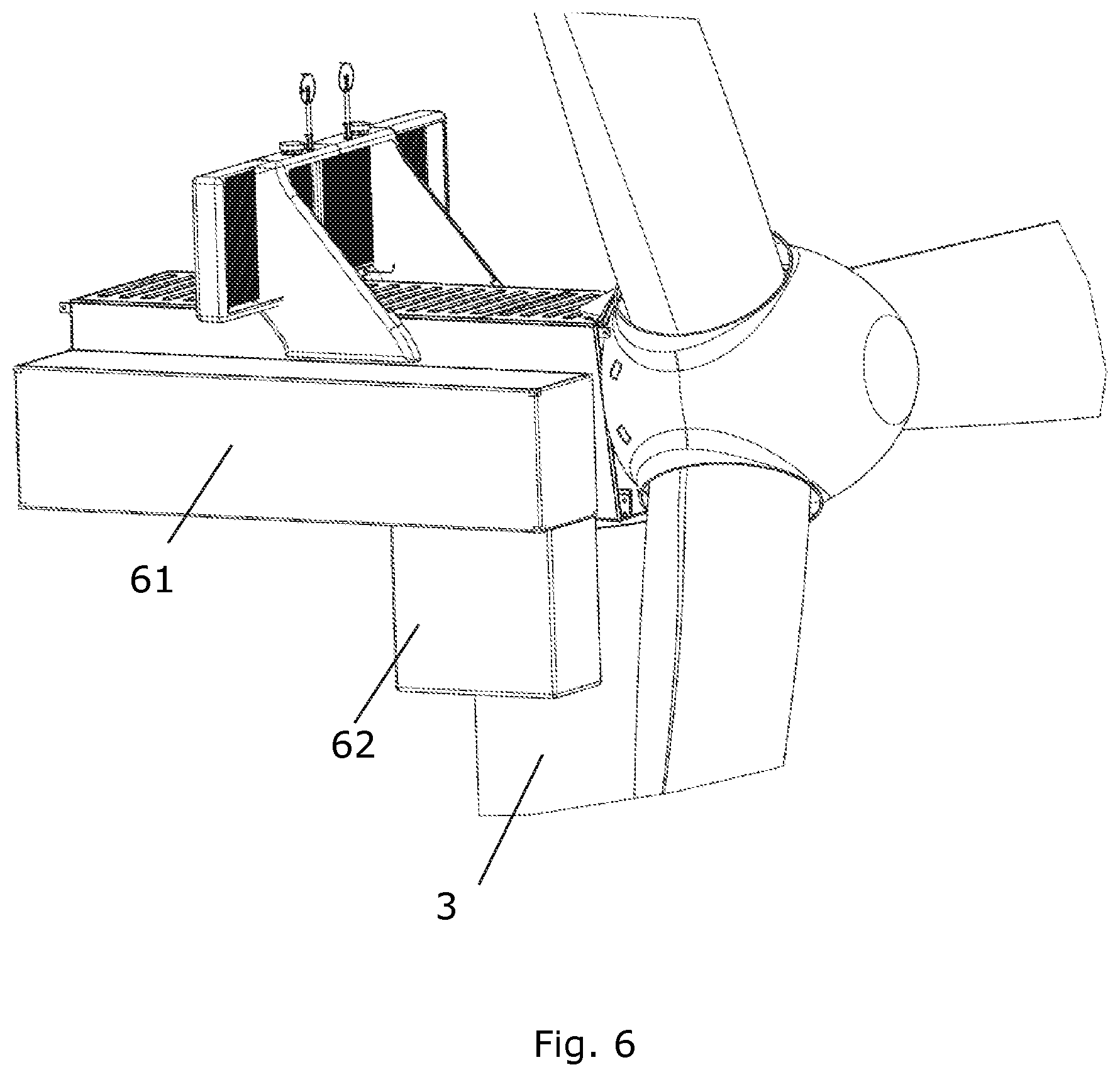 Patent US12448950 Figure 5 – Set of units for making a wind turbine nacelle