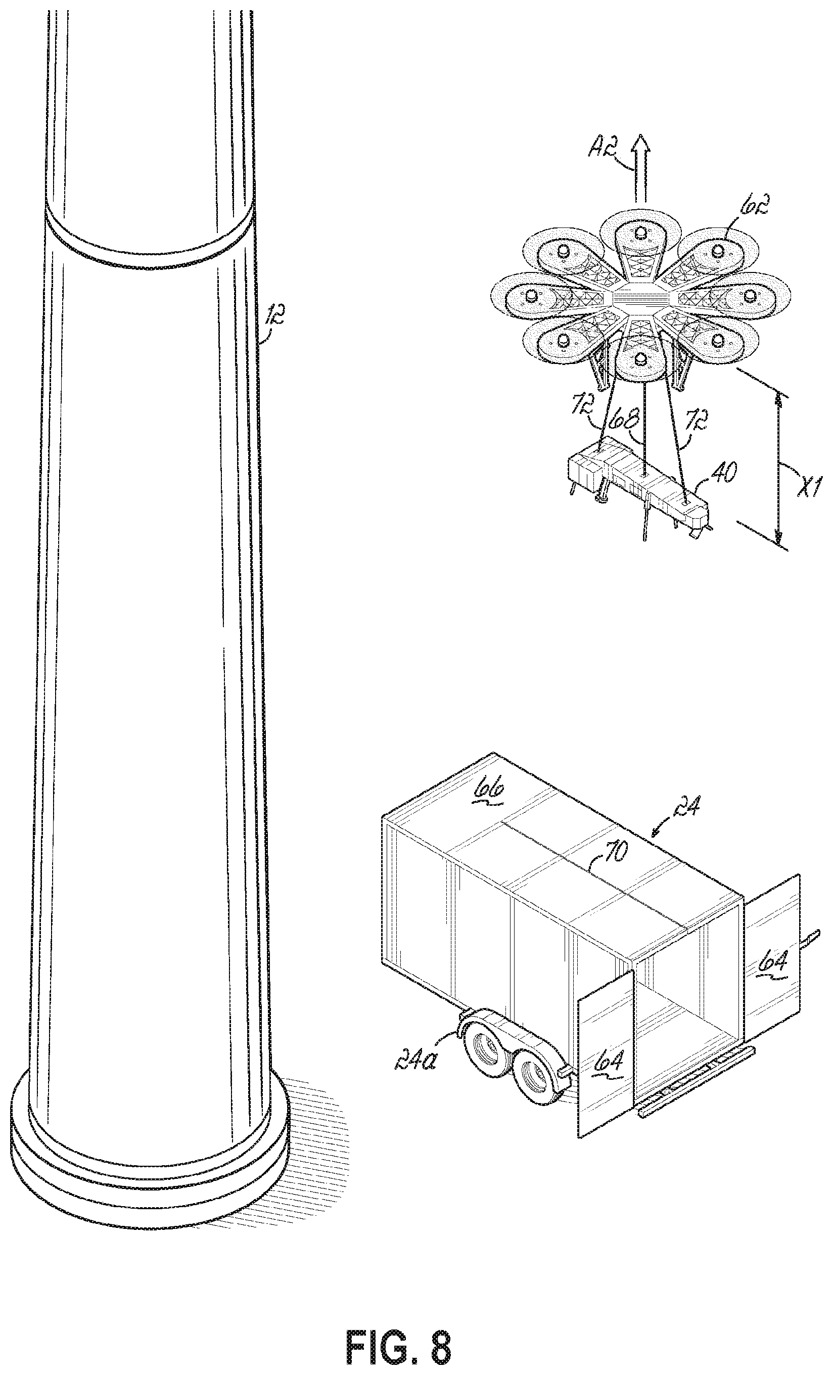 Patent US12448952 Figure 8 – System and method for repairing leading edge damage on a wind turbine blade
