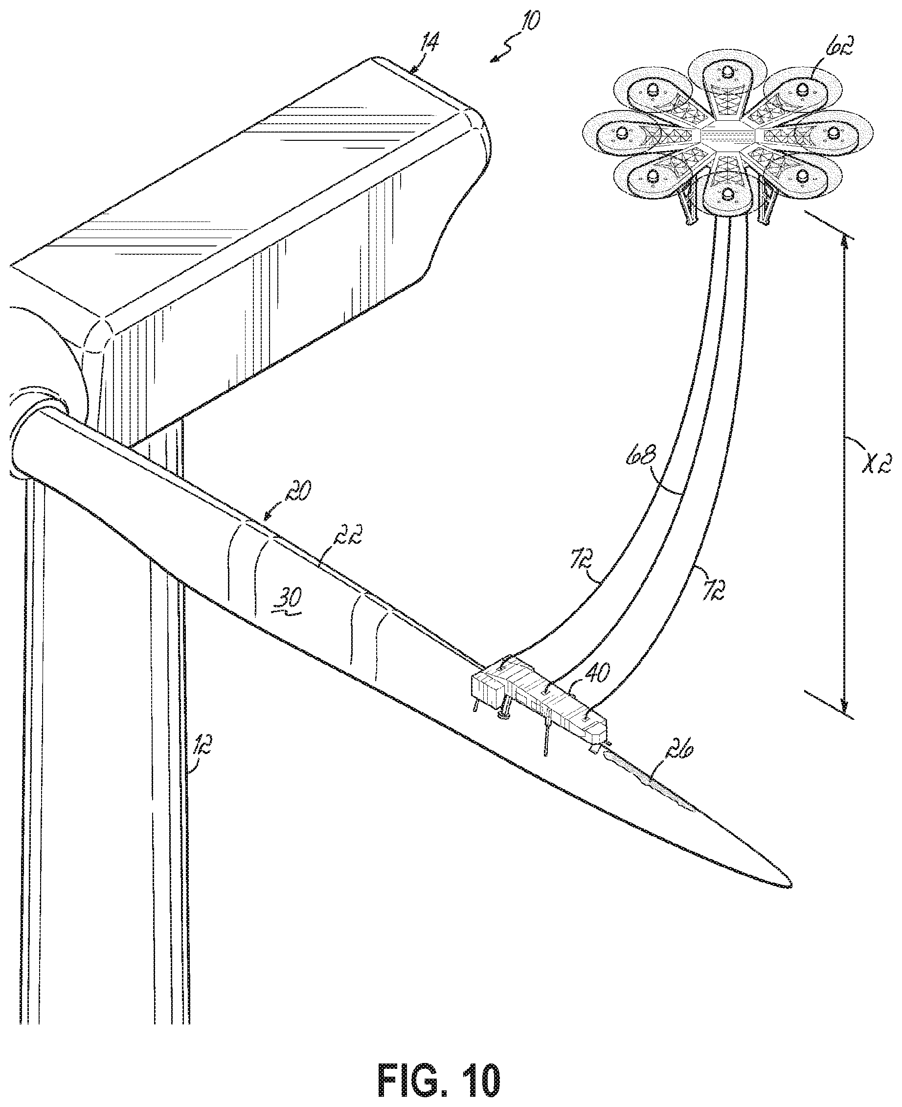 Patent US12448952 Figure 10 – System and method for repairing leading edge damage on a wind turbine blade