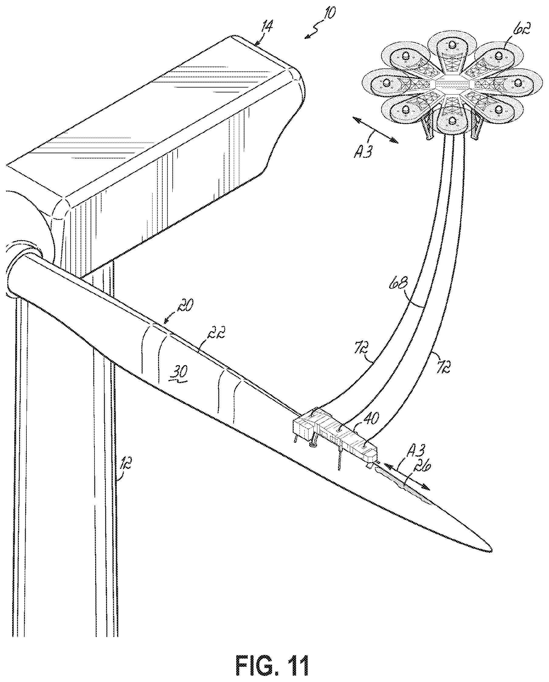 Patent US12448952 Figure 12 – System and method for repairing leading edge damage on a wind turbine blade