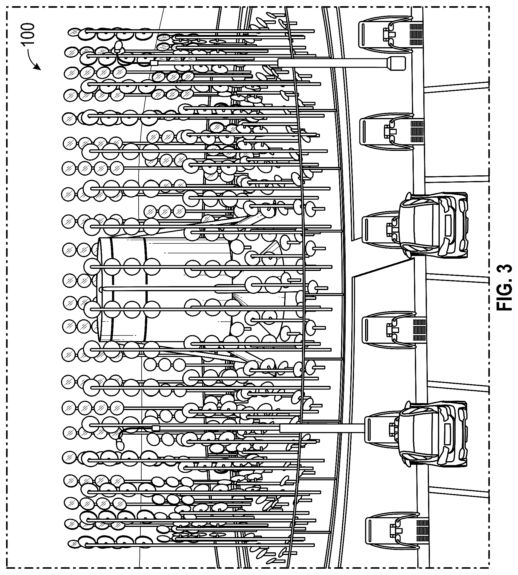 Patent US12448953 Figure 3 – Solar energy directed to a cylinder containing a propeller used to generate electricity