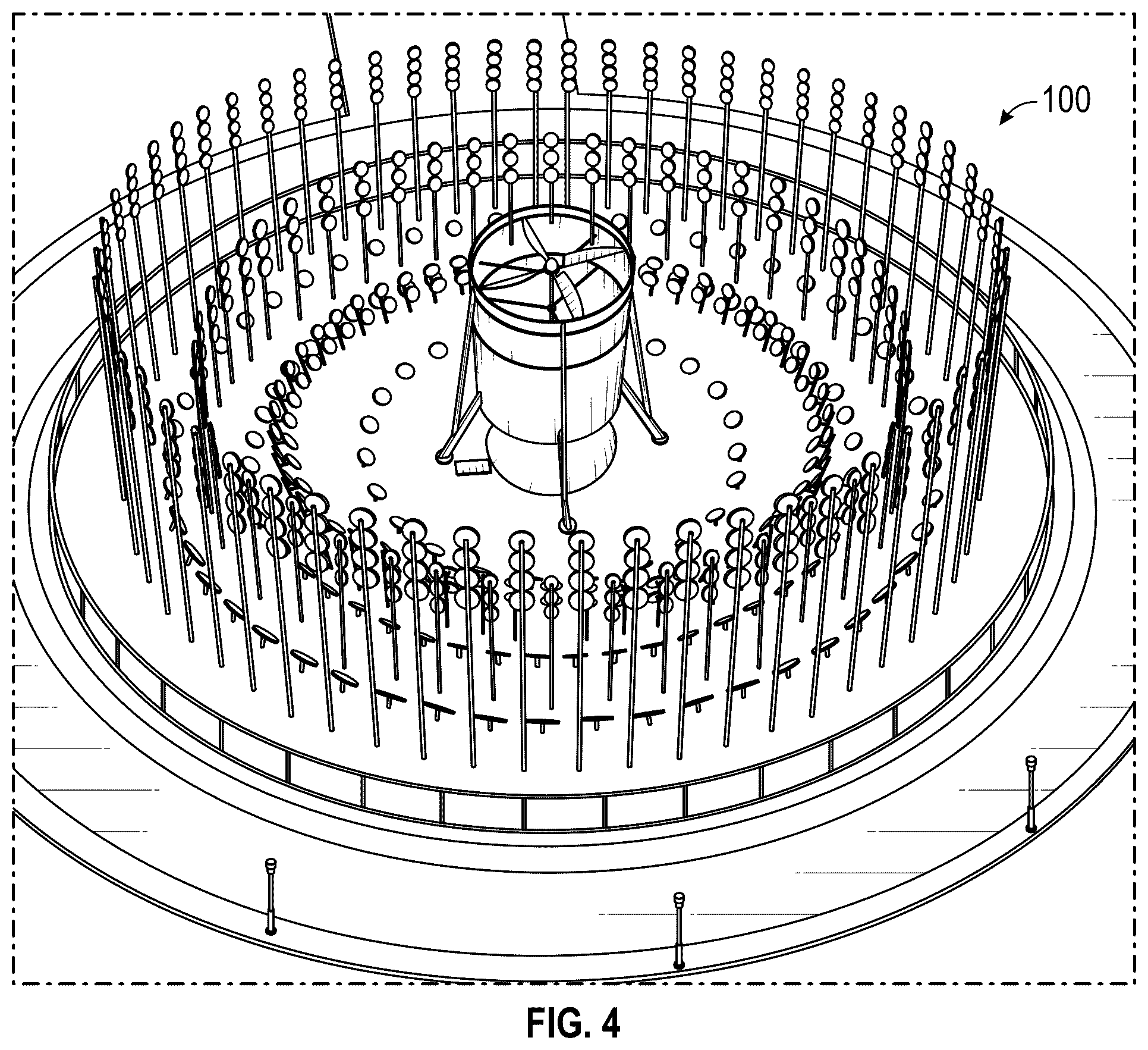 Patent US12448953 Figure 4 – Solar energy directed to a cylinder containing a propeller used to generate electricity
