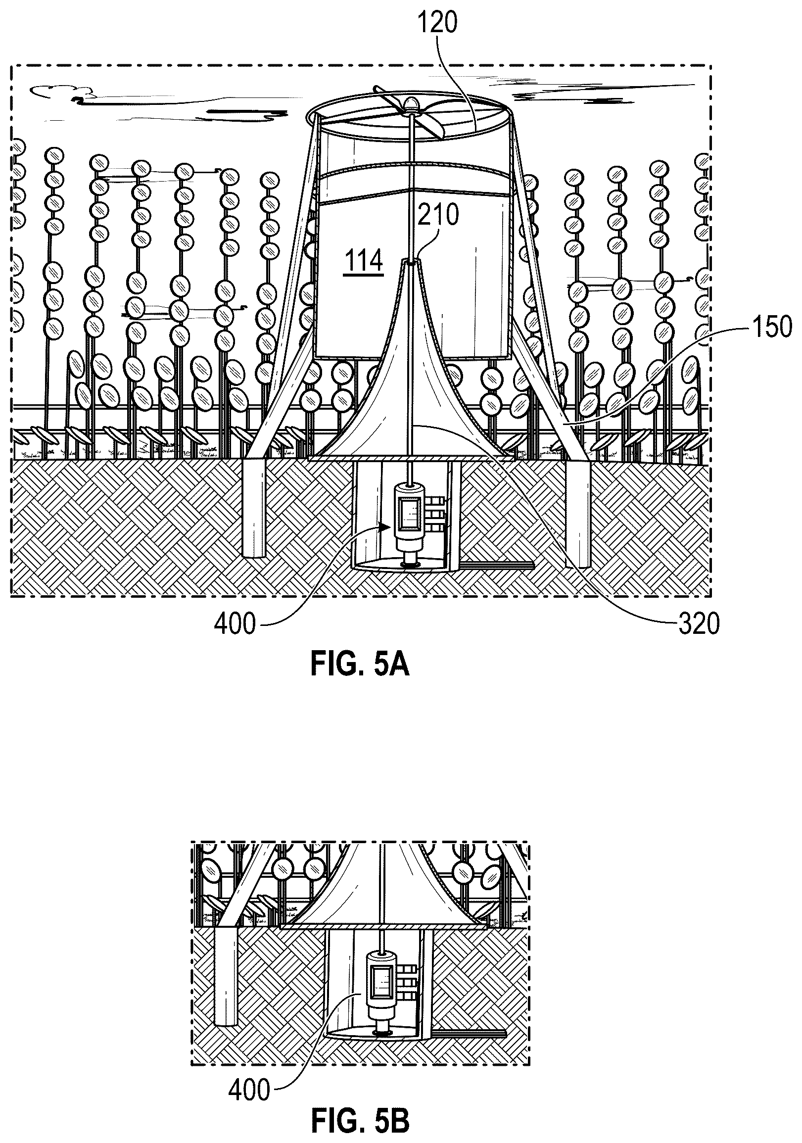 Patent US12448953 Figure 5 – Solar energy directed to a cylinder containing a propeller used to generate electricity