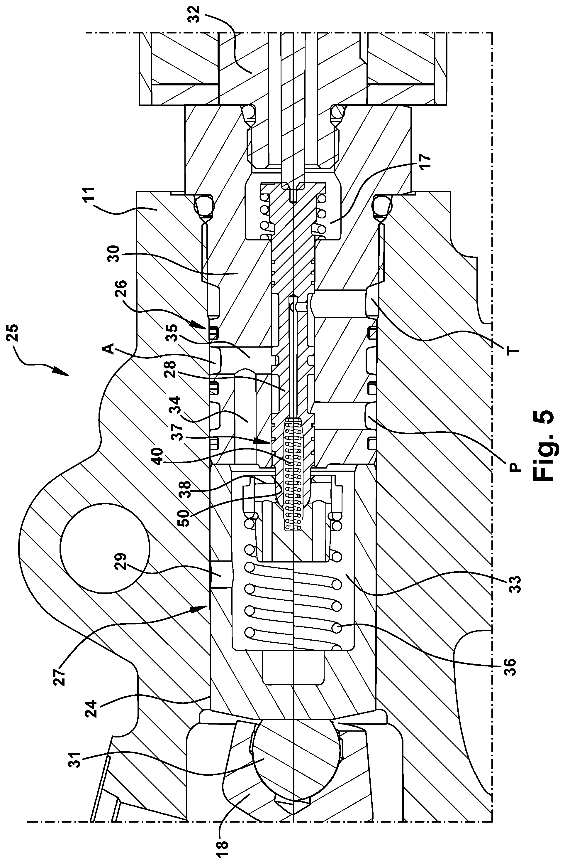 Patent US12448955 Figure 5 – Displacement control for hydraulic pump