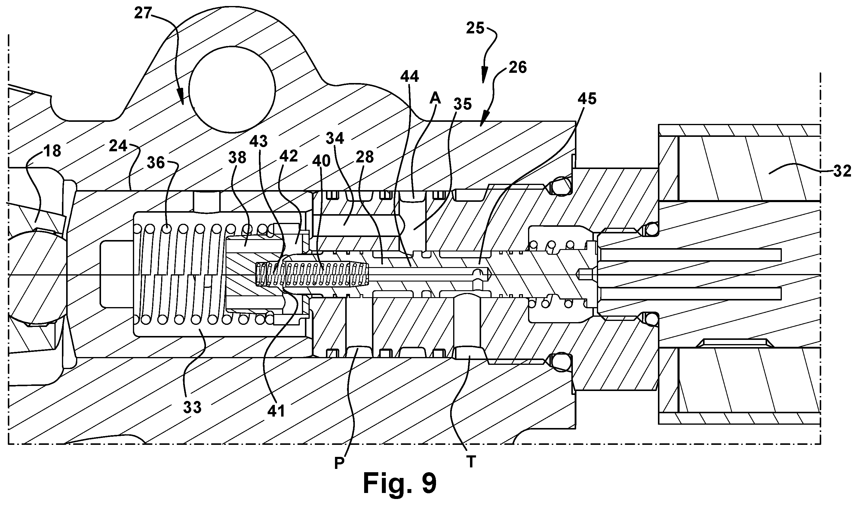 Patent US12448955 Figure 9 – Displacement control for hydraulic pump