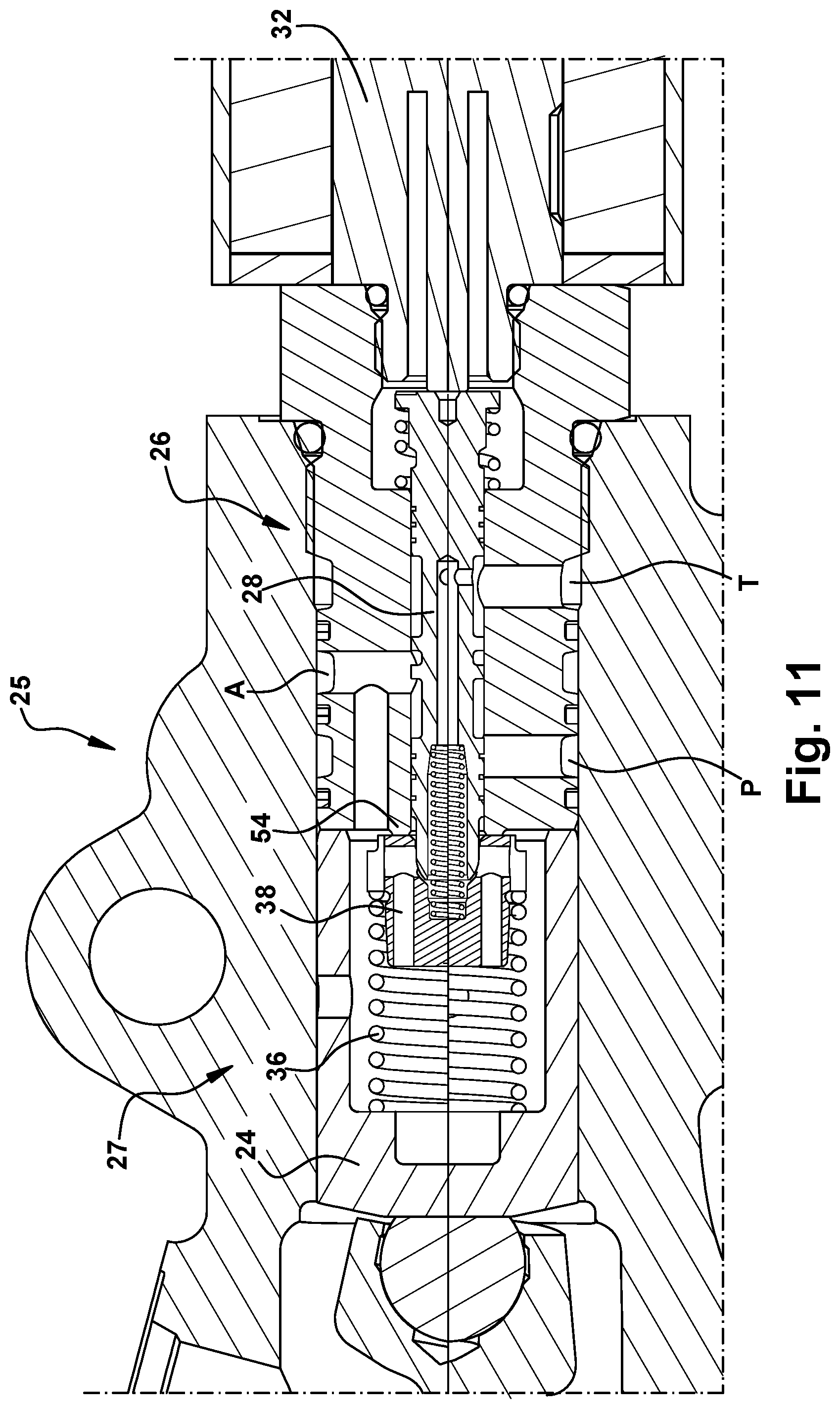 Patent US12448955 Figure 11 – Displacement control for hydraulic pump