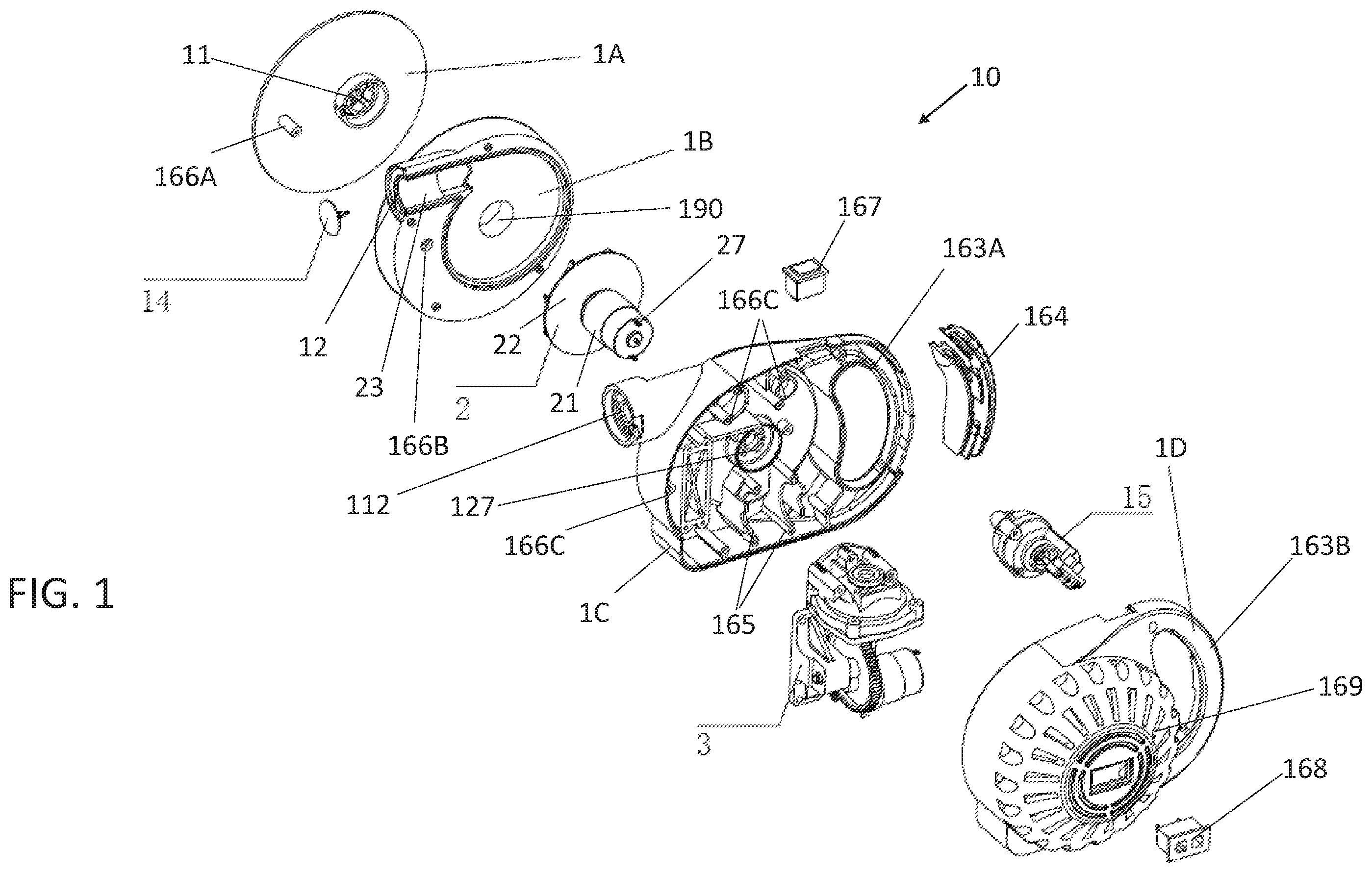 Patent US12448958 Figure 1 – Multi-pressure integrated air pump