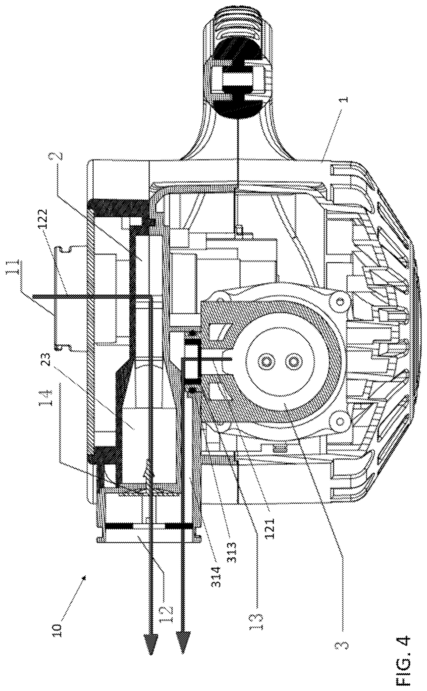 Patent US12448958 Figure 4 – Multi-pressure integrated air pump