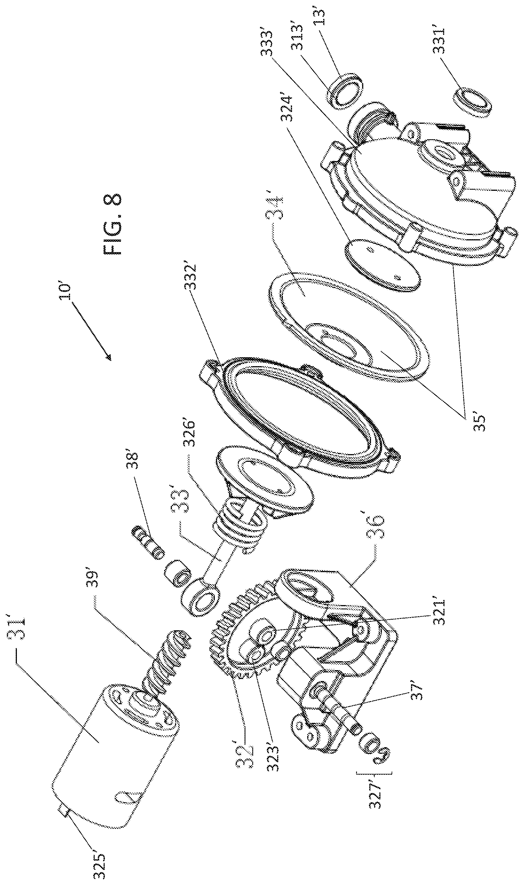 Patent US12448958 Figure 8 – Multi-pressure integrated air pump
