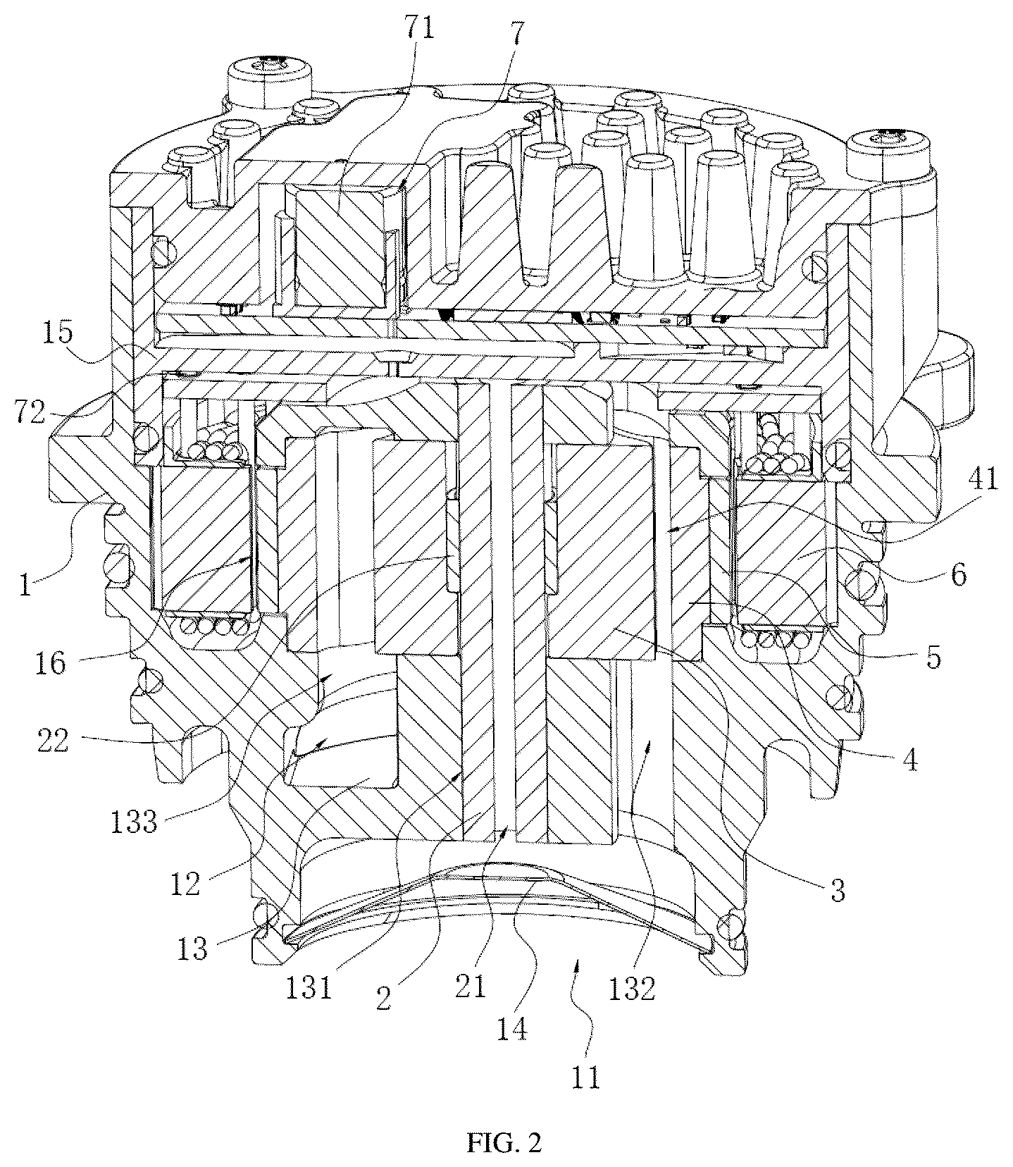 Patent US12448965 Figure 2 – Integrated electric oil pump and operation method thereof