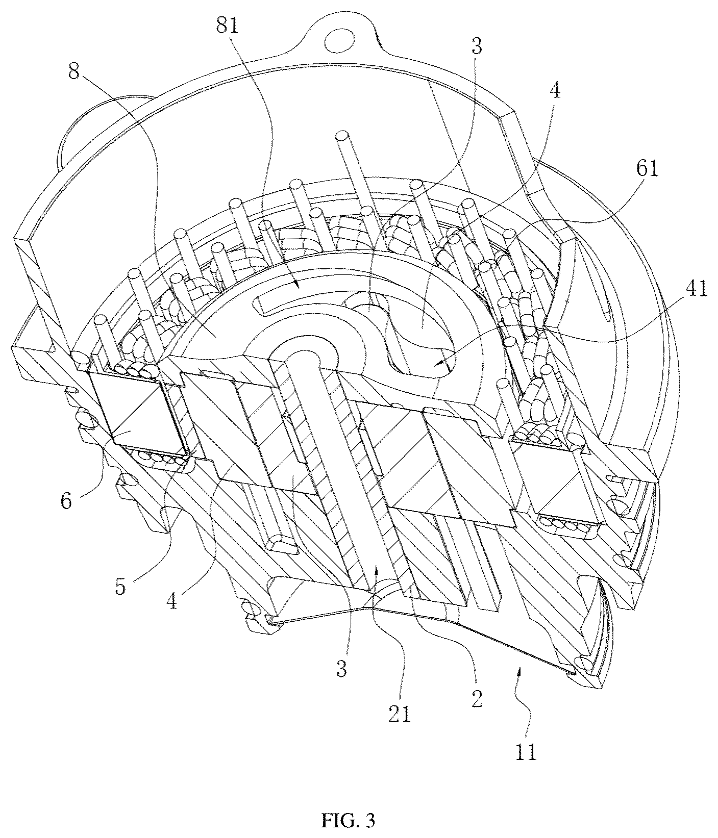 Patent US12448965 Figure 3 – Integrated electric oil pump and operation method thereof