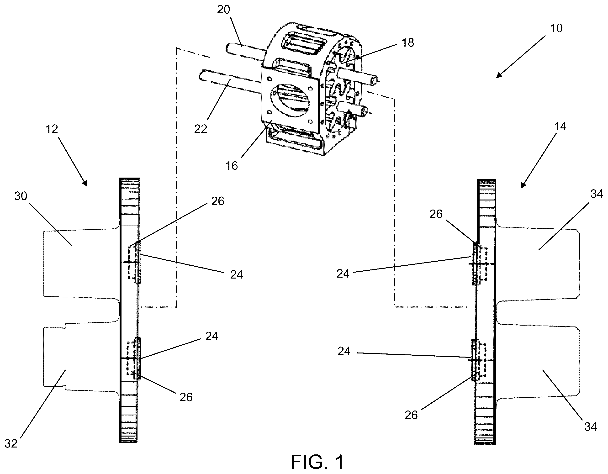 Patent US12448966 Figure 1 – End plates and inner plate bushings for pumps