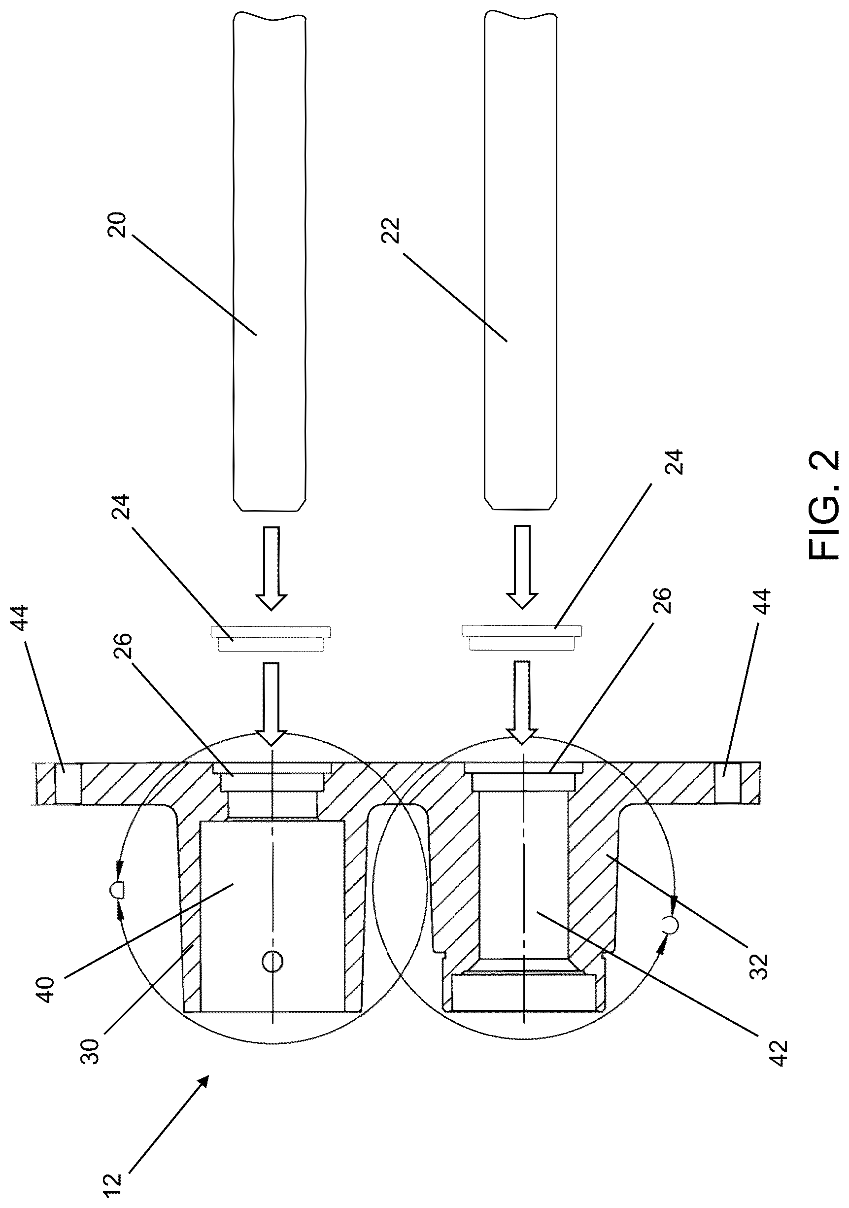 Patent US12448966 Figure 2 – End plates and inner plate bushings for pumps