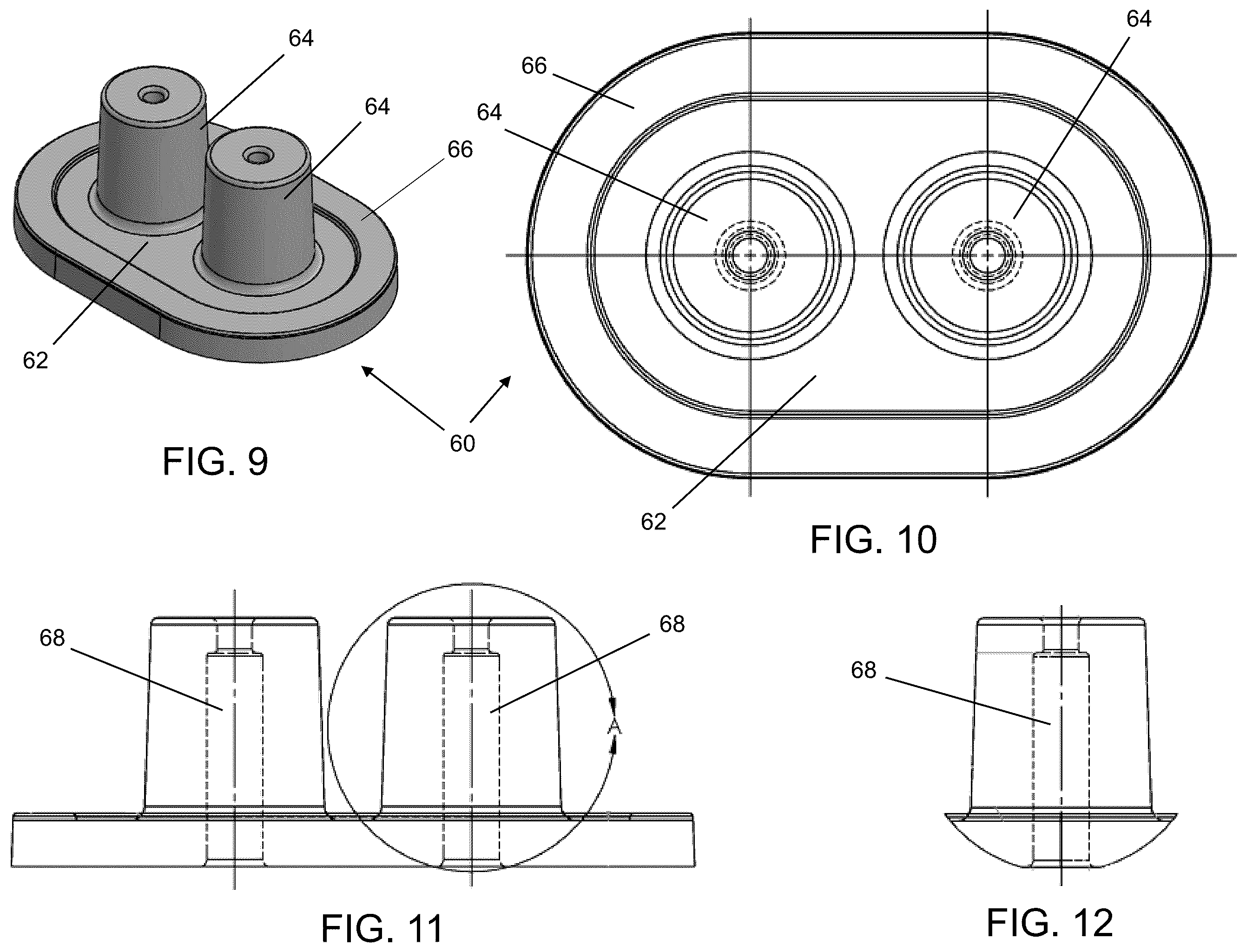 Patent US12448966 Figure 5 – End plates and inner plate bushings for pumps