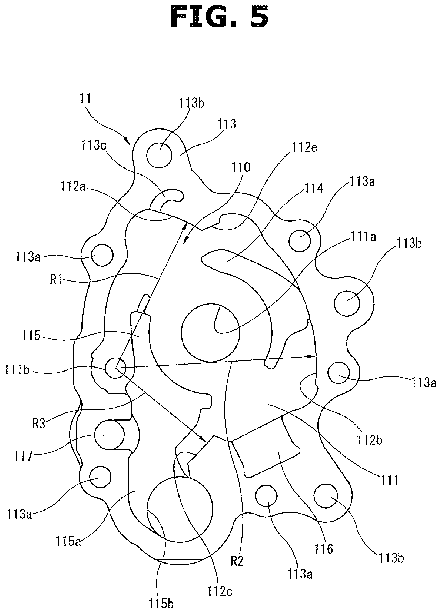Patent US12448967 Figure 5 – Variable displacement oil pump