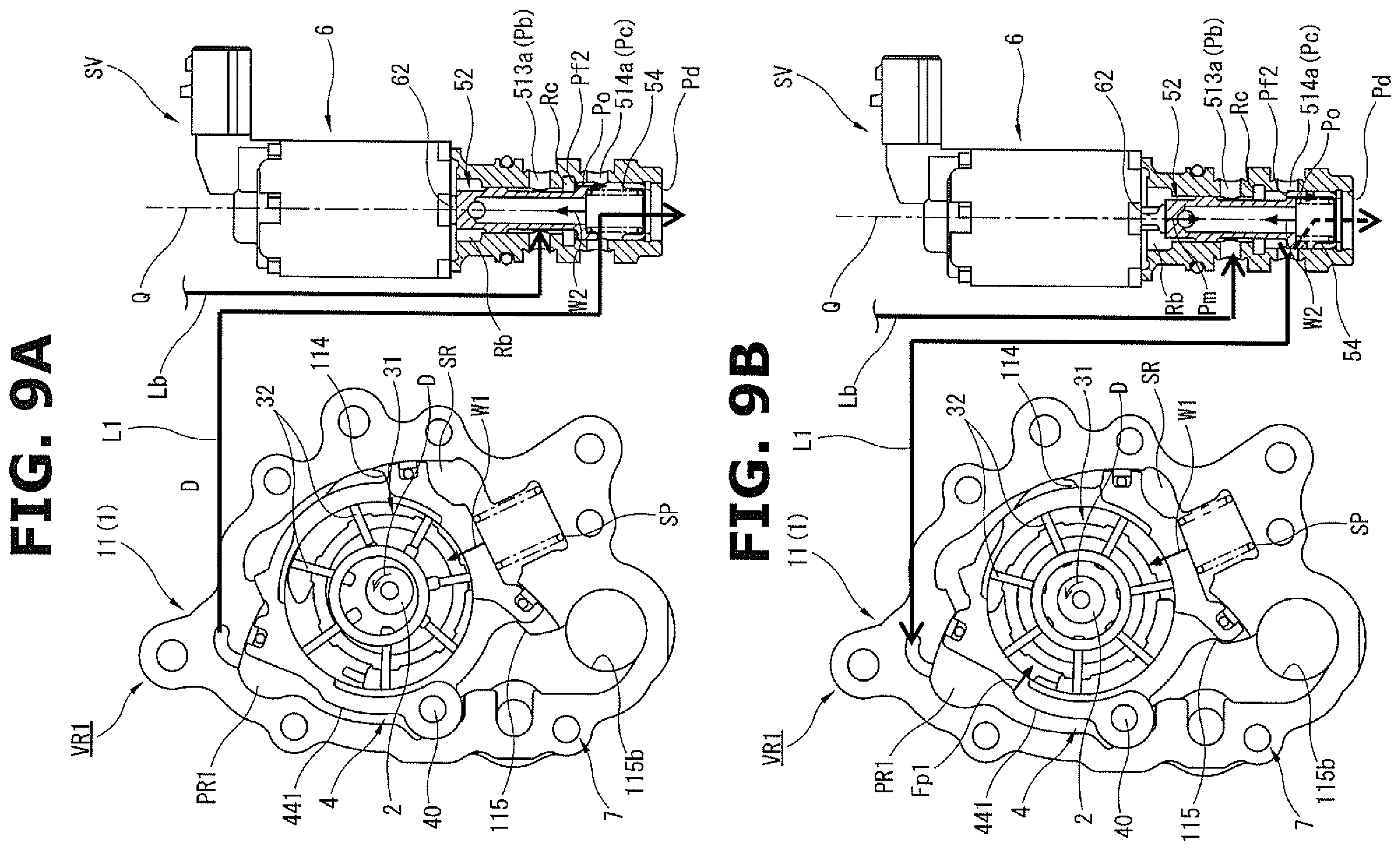 Patent US12448967 Figure 9 – Variable displacement oil pump
