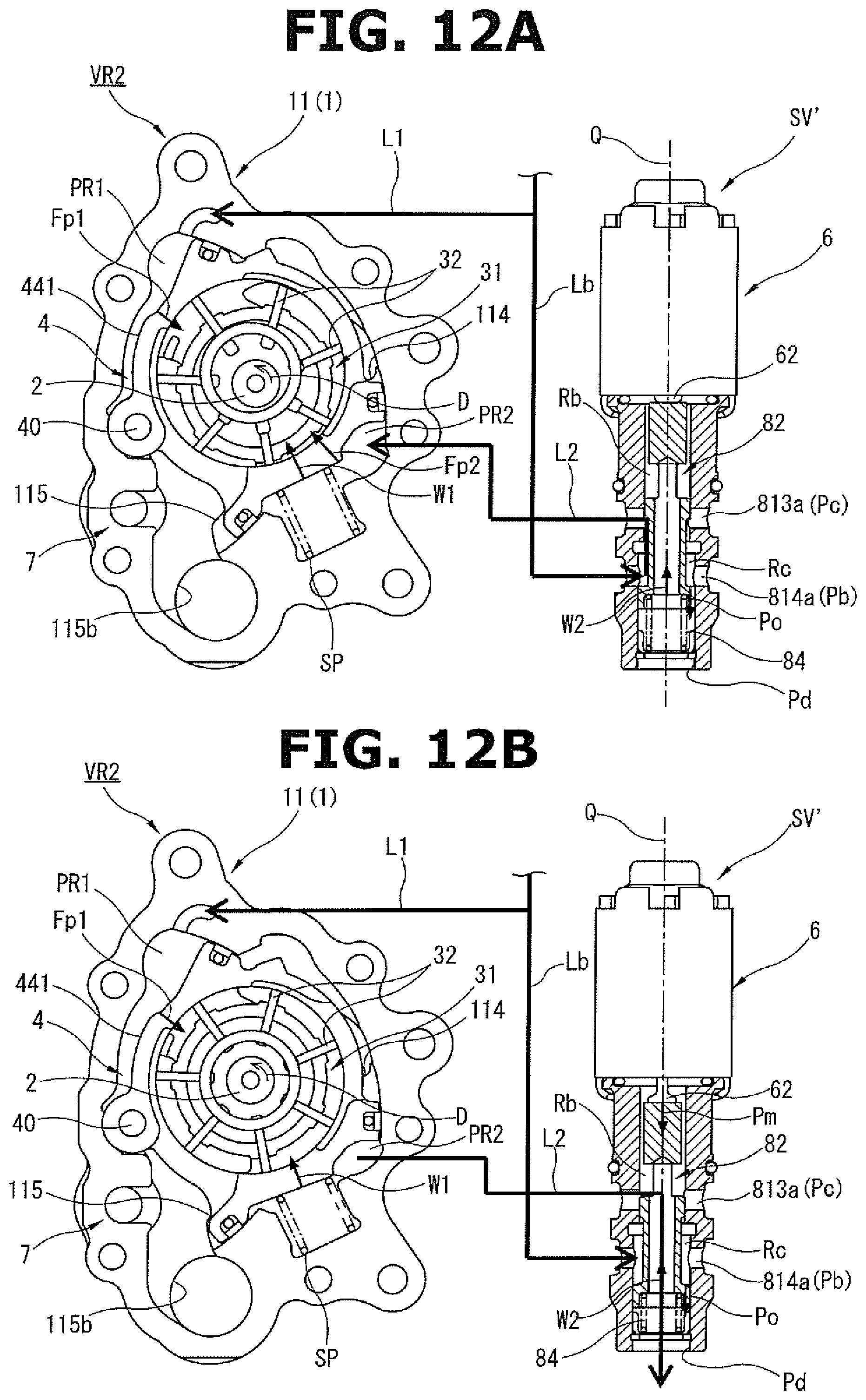 Patent US12448967 Figure 12 – Variable displacement oil pump