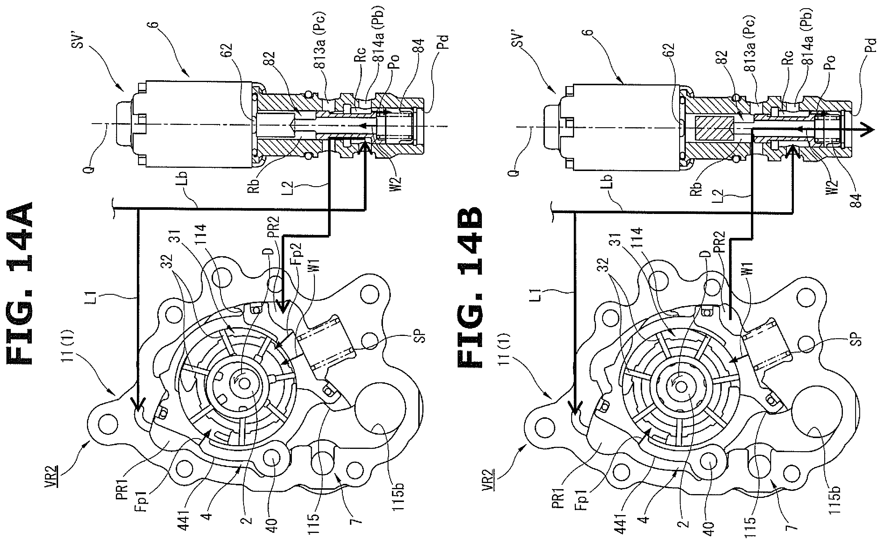 Patent US12448967 Figure 14 – Variable displacement oil pump