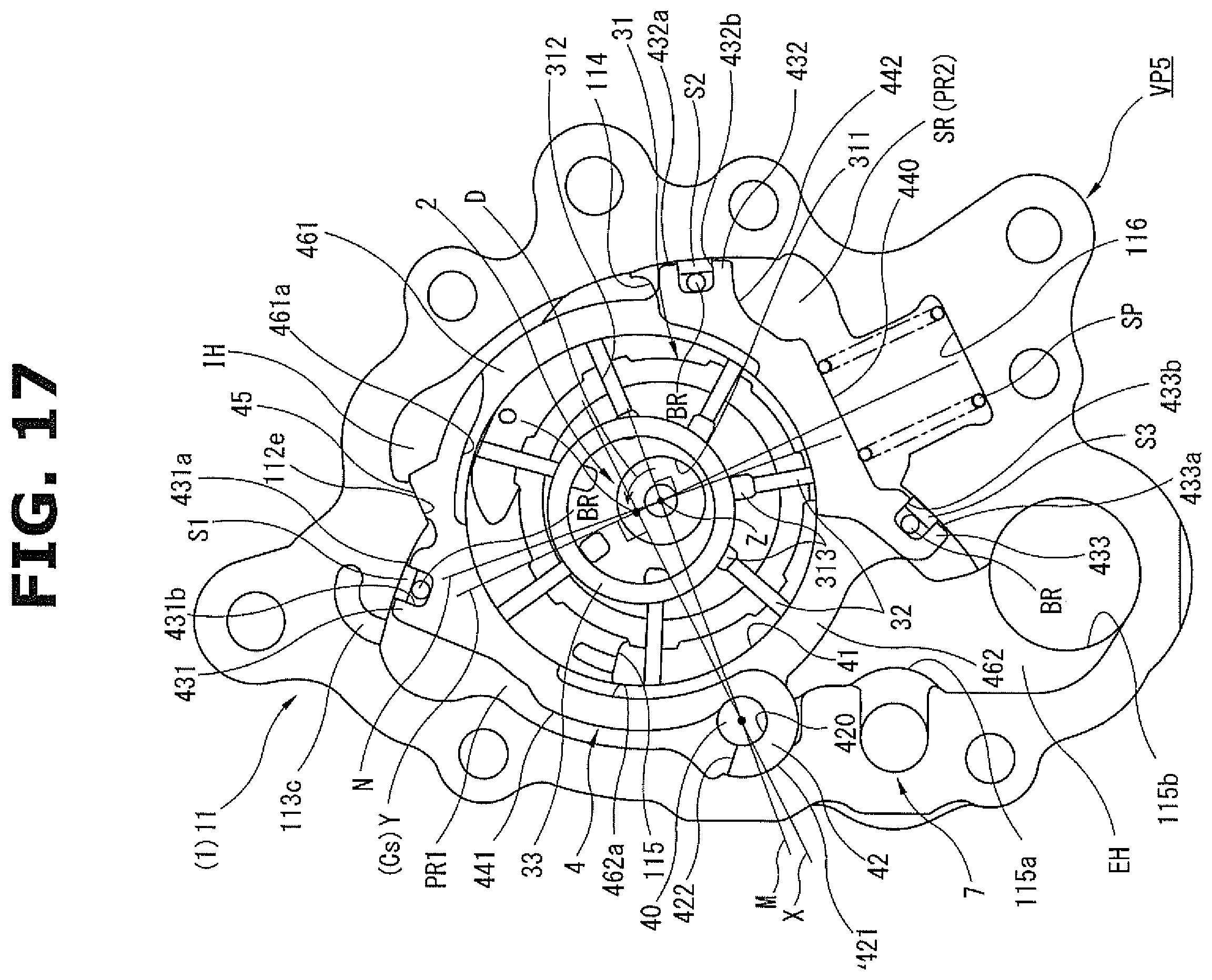 Patent US12448967 Figure 17 – Variable displacement oil pump