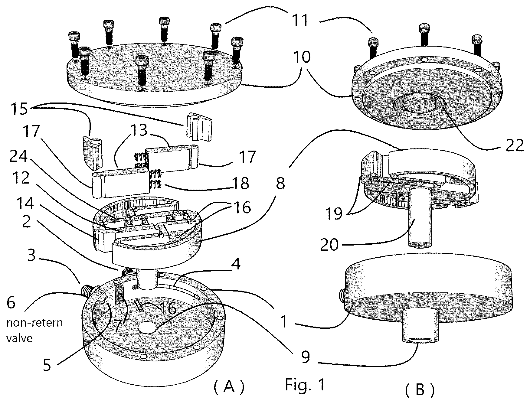 Patent US12448969 — Rotary radial vane compressor — Figure 1