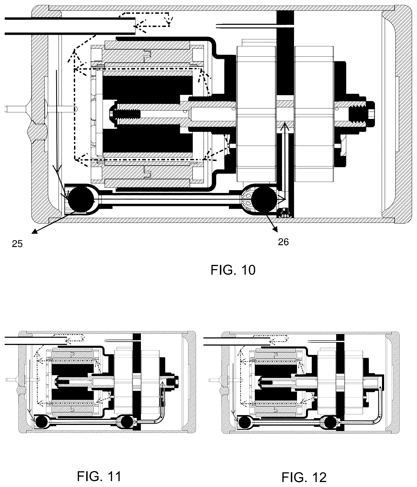 Patent US12448970 Figure 7 – Horizontal rotary compressor with enhanced tiltability during operation and other performance metrics