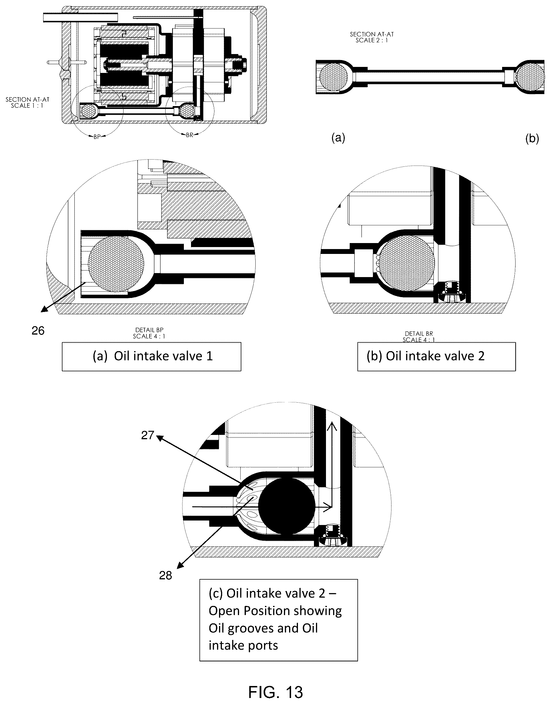 Patent US12448970 Figure 8 – Horizontal rotary compressor with enhanced tiltability during operation and other performance metrics