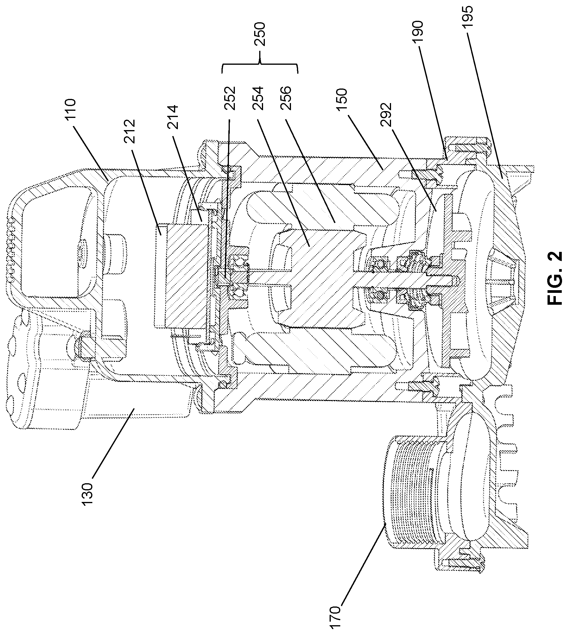 Patent US12448974 Figure 2 – Capacitive fluid detection system for a pump