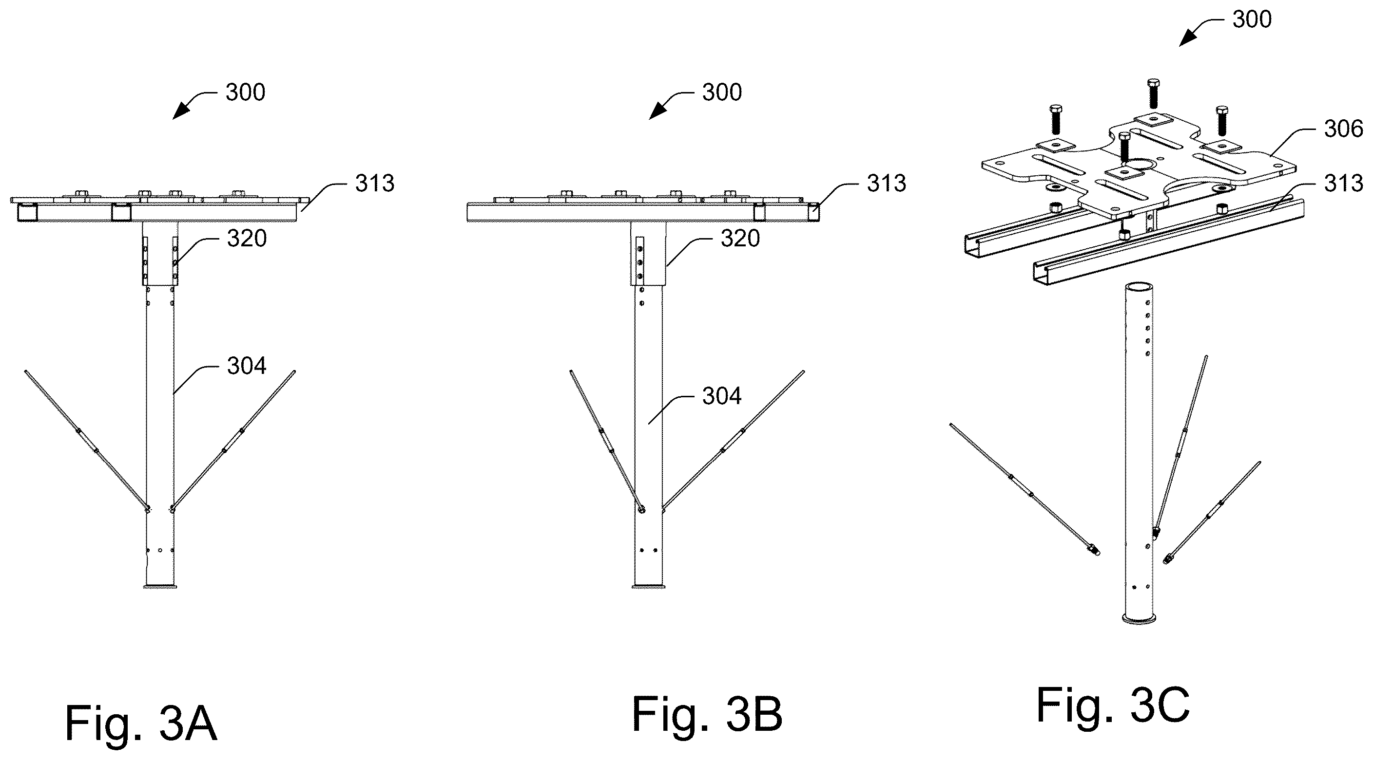 Patent US12448980 Figure 3 – Apparatus for securing a rotating fan with adjustable fasteners and method
