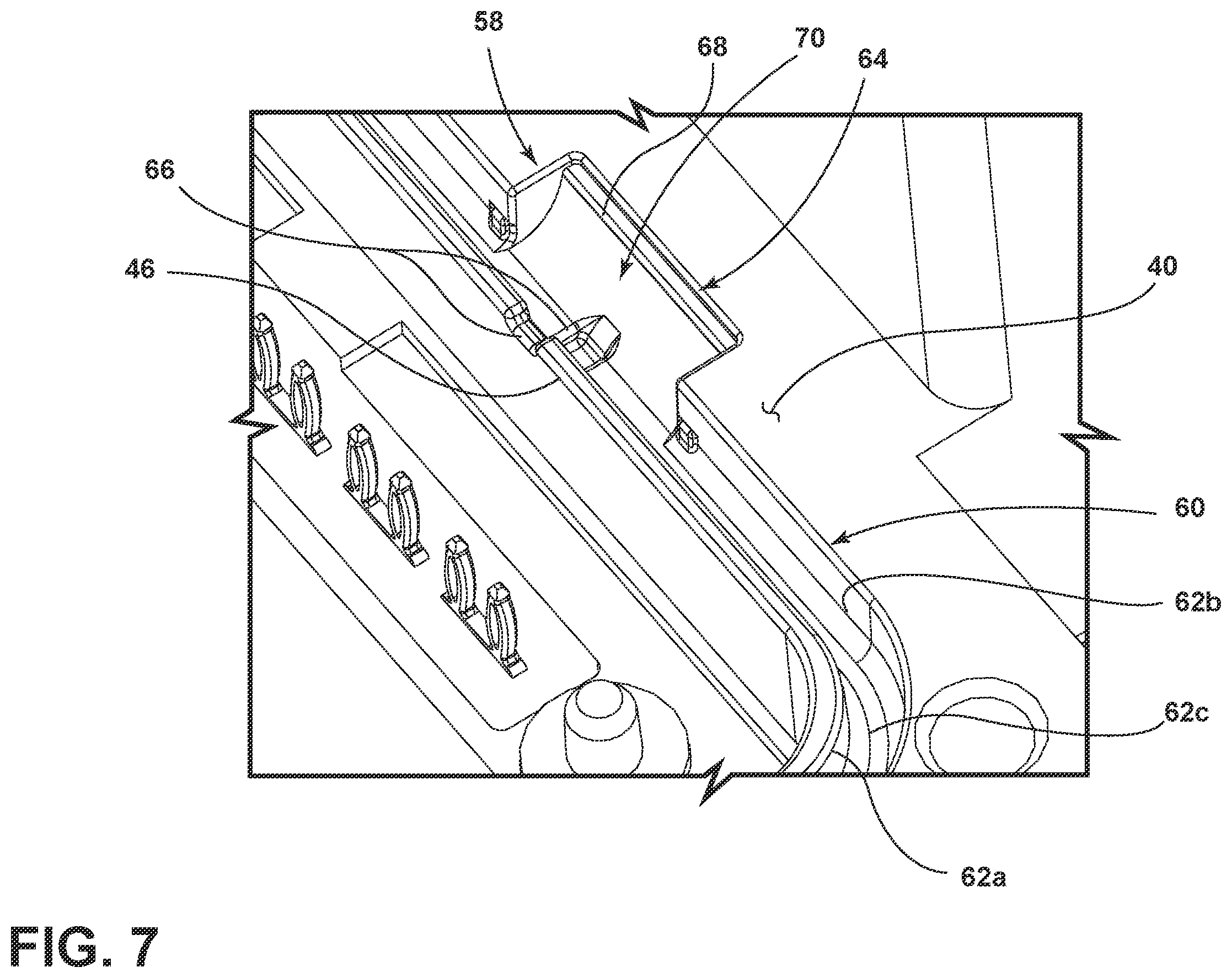 Patent US12448981 Figure 7 – Electronically commutated fluid pump including an integrated controller assembly having a sealing arrangement