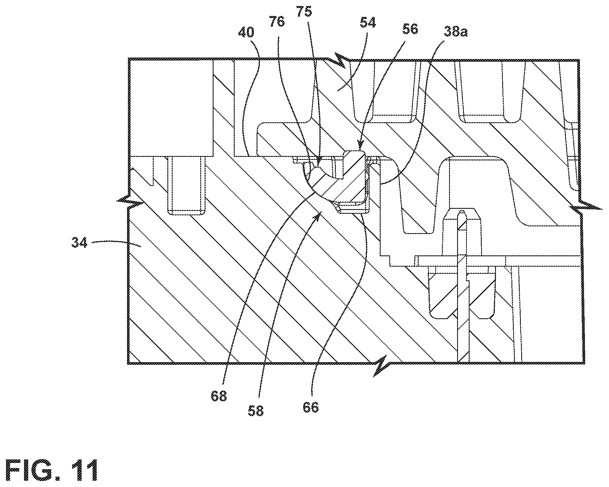 Patent US12448981 Figure 11 – Electronically commutated fluid pump including an integrated controller assembly having a sealing arrangement