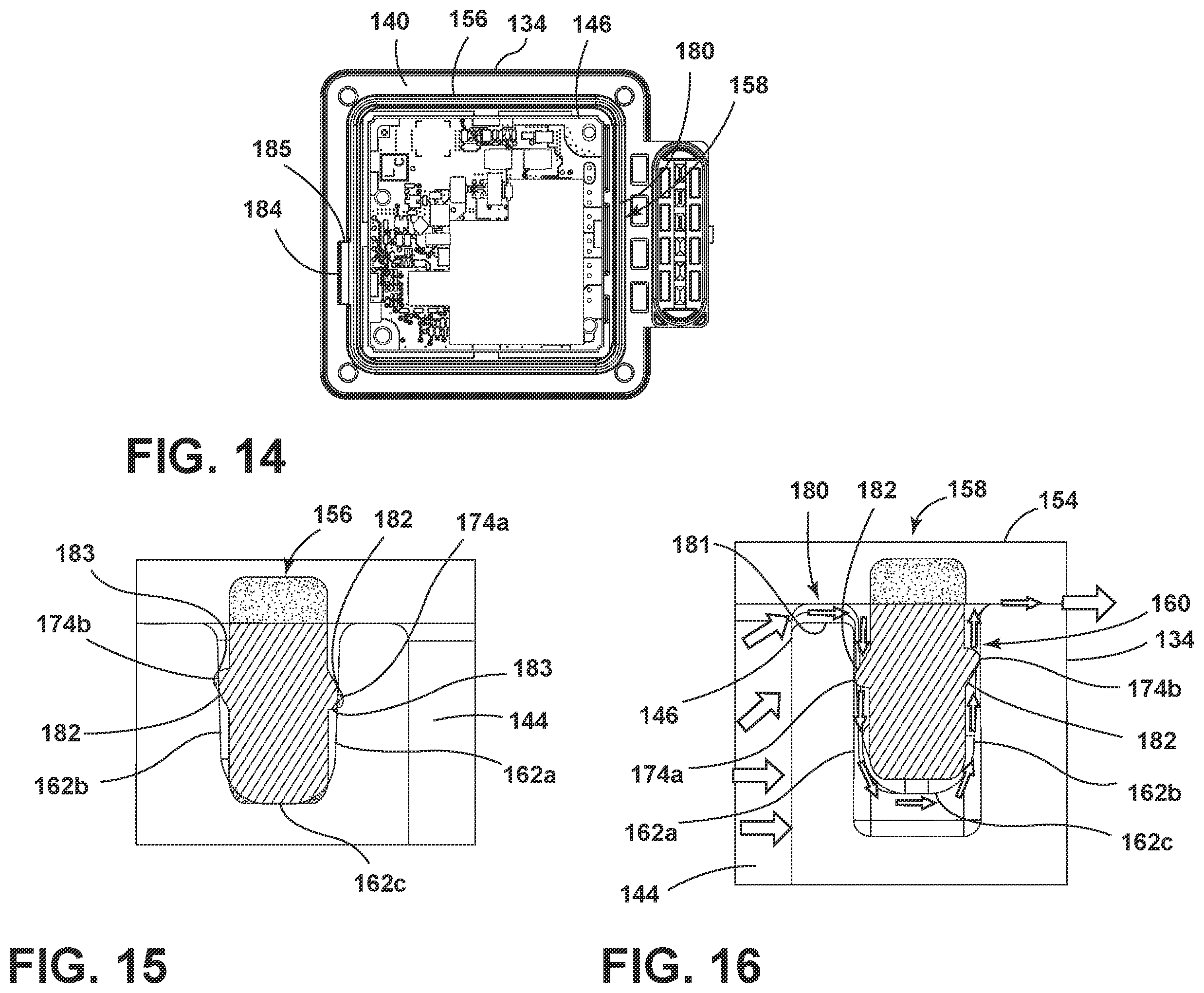 Patent US12448981 Figure 13 – Electronically commutated fluid pump including an integrated controller assembly having a sealing arrangement
