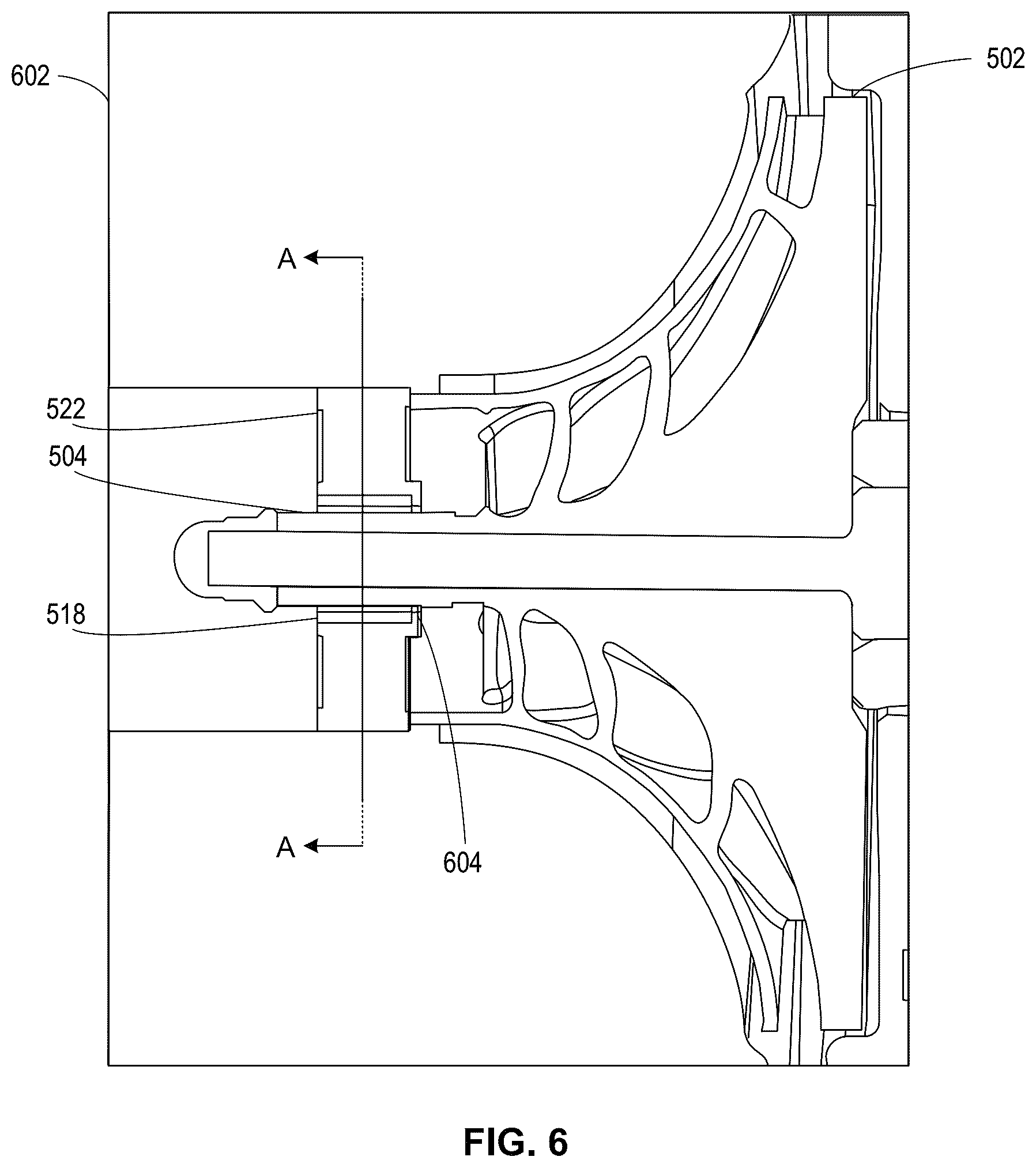 Patent US12448982 Figure 6 – Impeller bearings for pumps