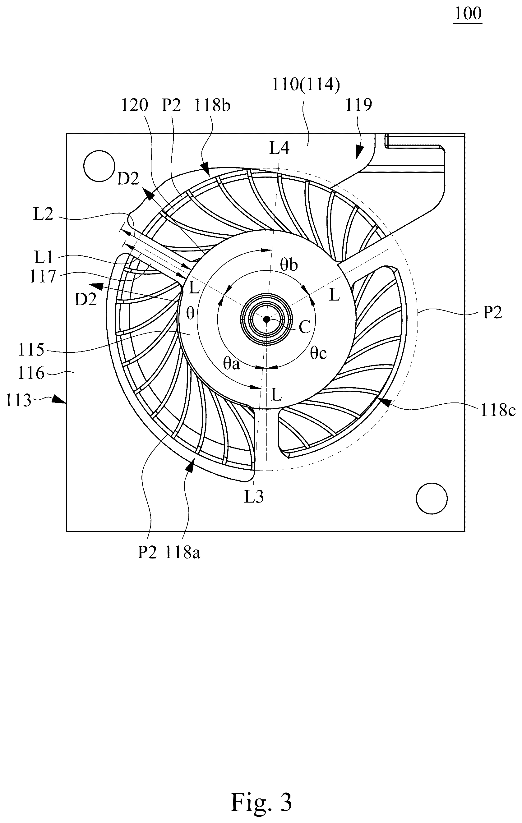 Patent US12448984 Figure 3 – Centrifugal fan
