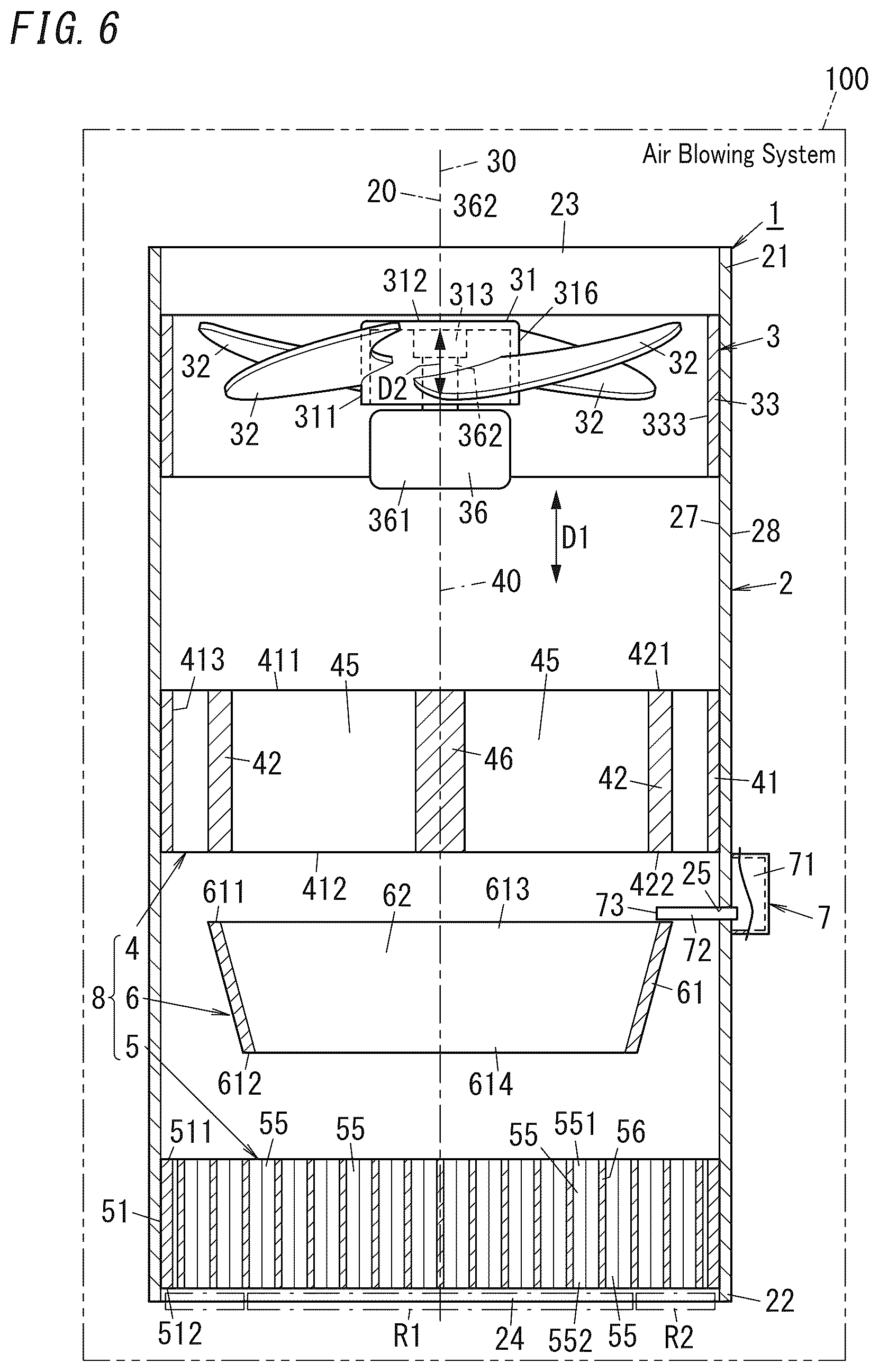 Patent US12448985 Figure 6 – Air blower
