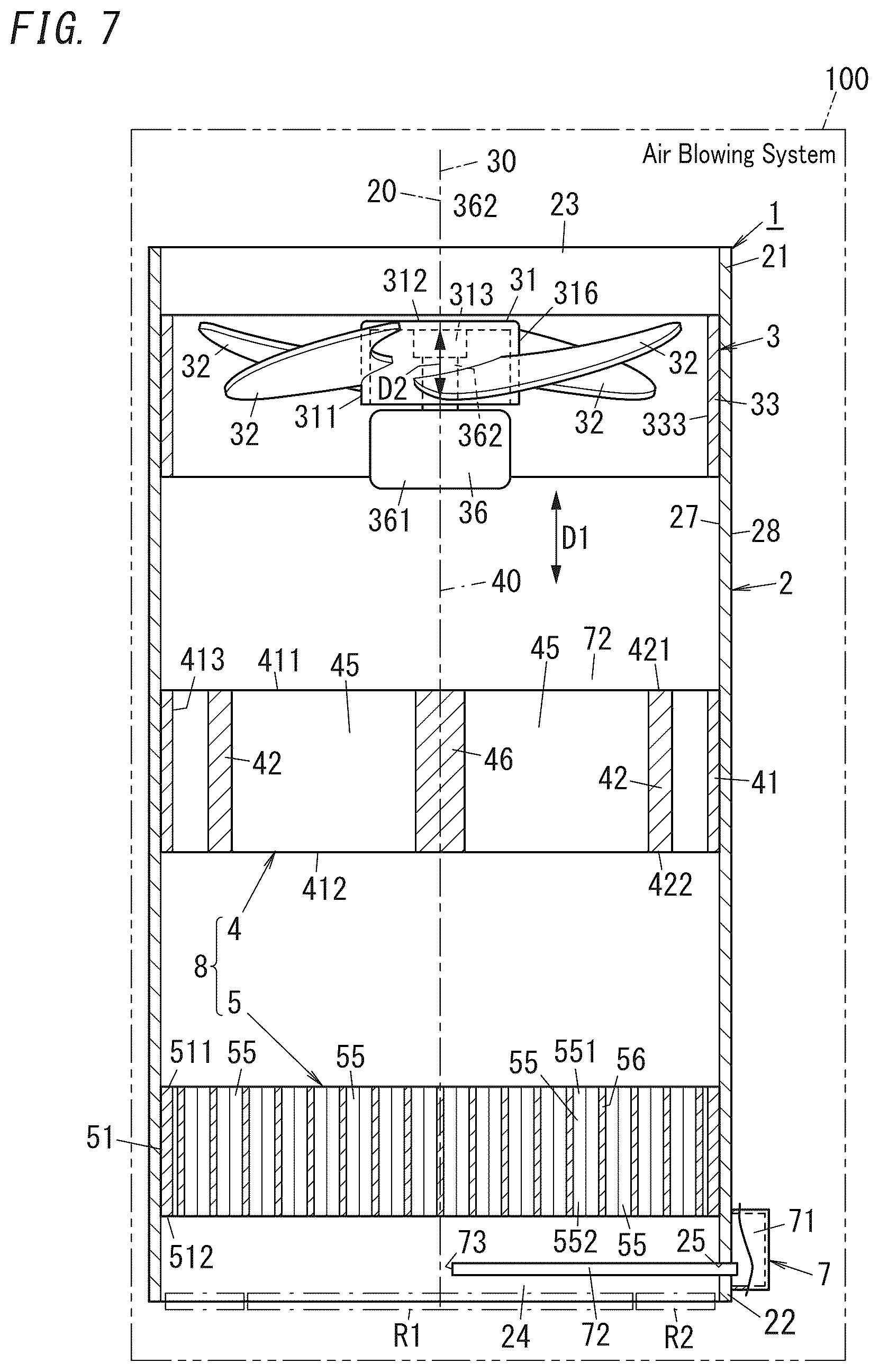 Patent US12448985 Figure 7 – Air blower