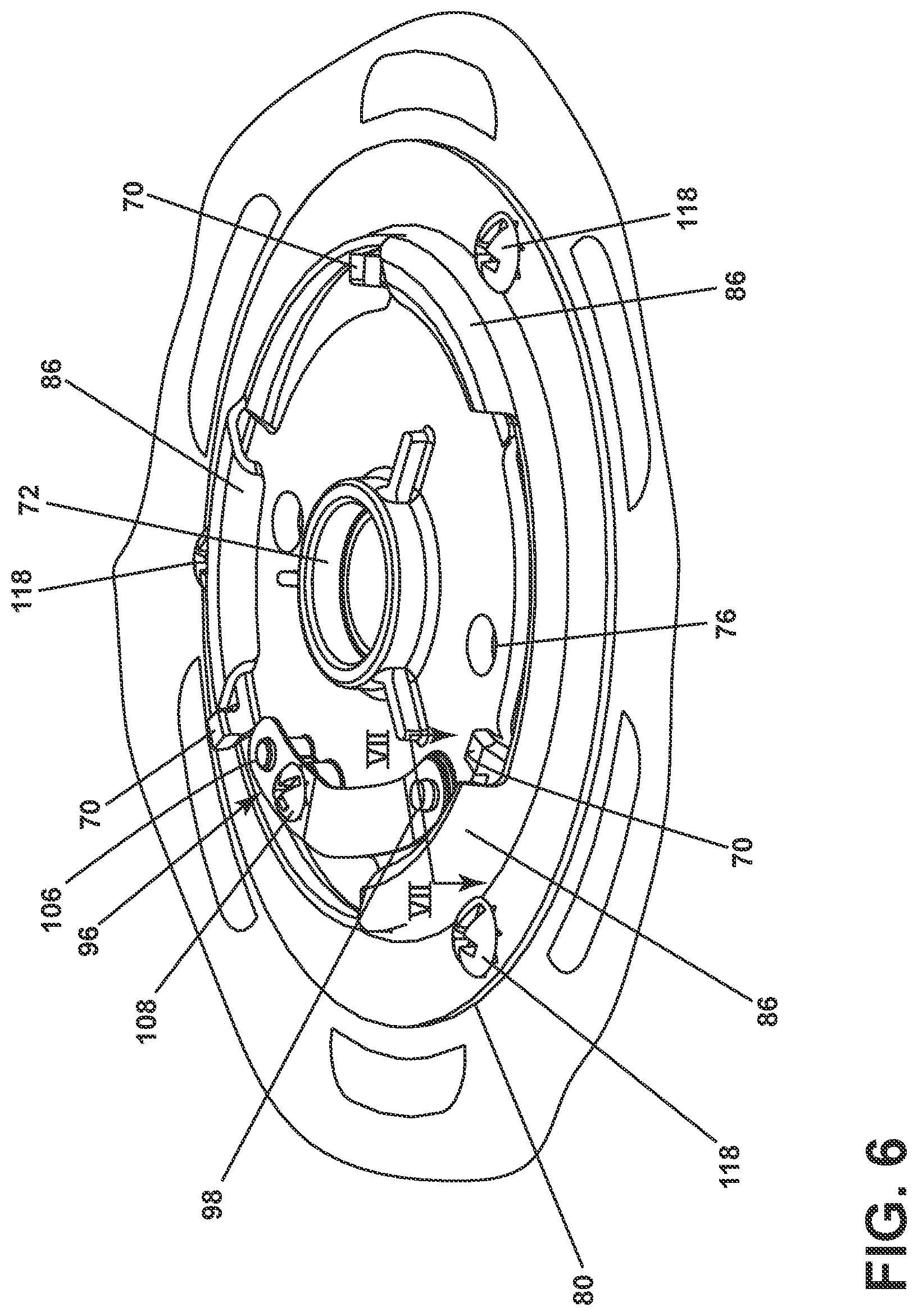 Patent US12448986 Figure 6 – Ceiling fan with quick connection