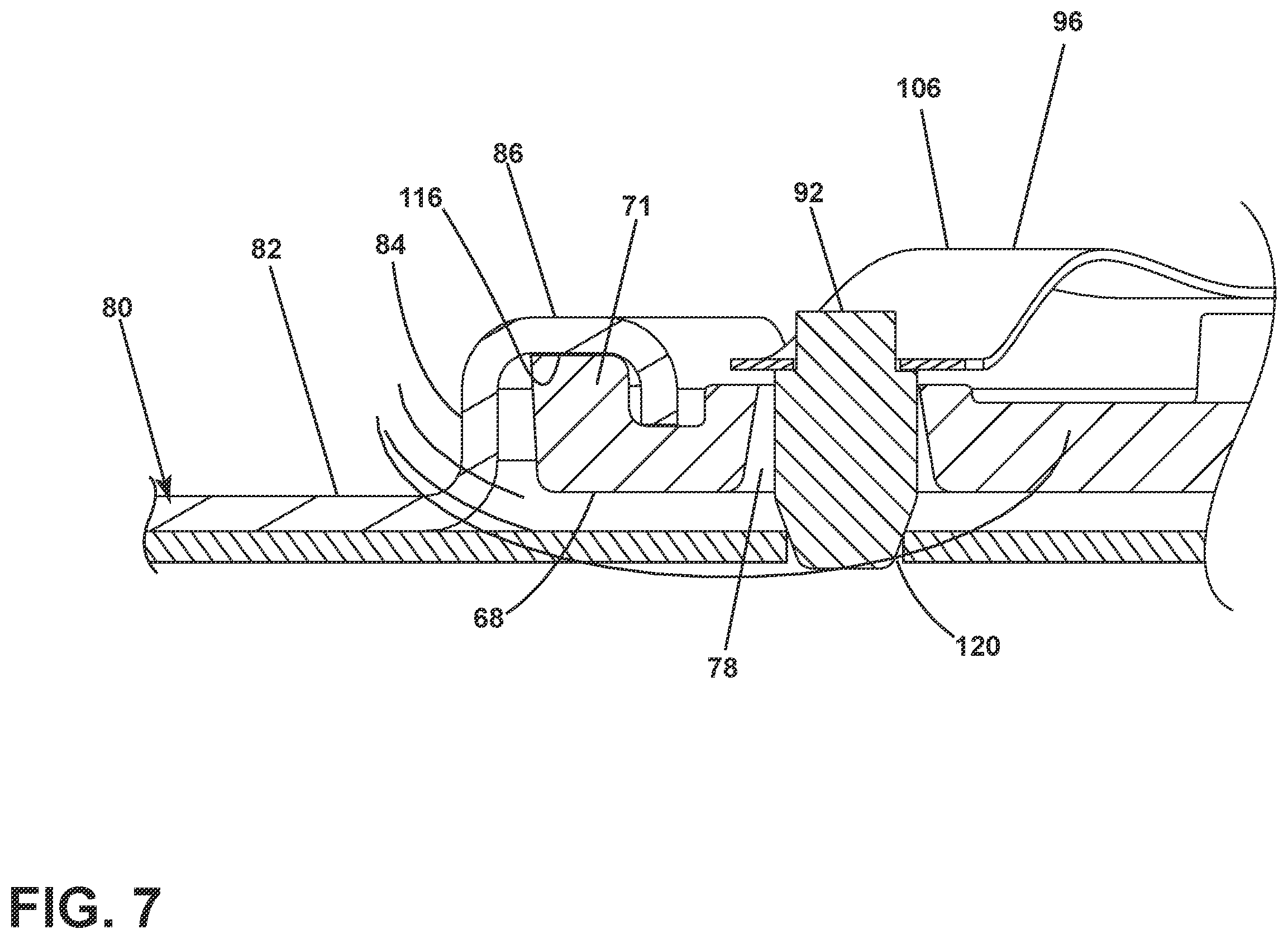 Patent US12448986 Figure 7 – Ceiling fan with quick connection